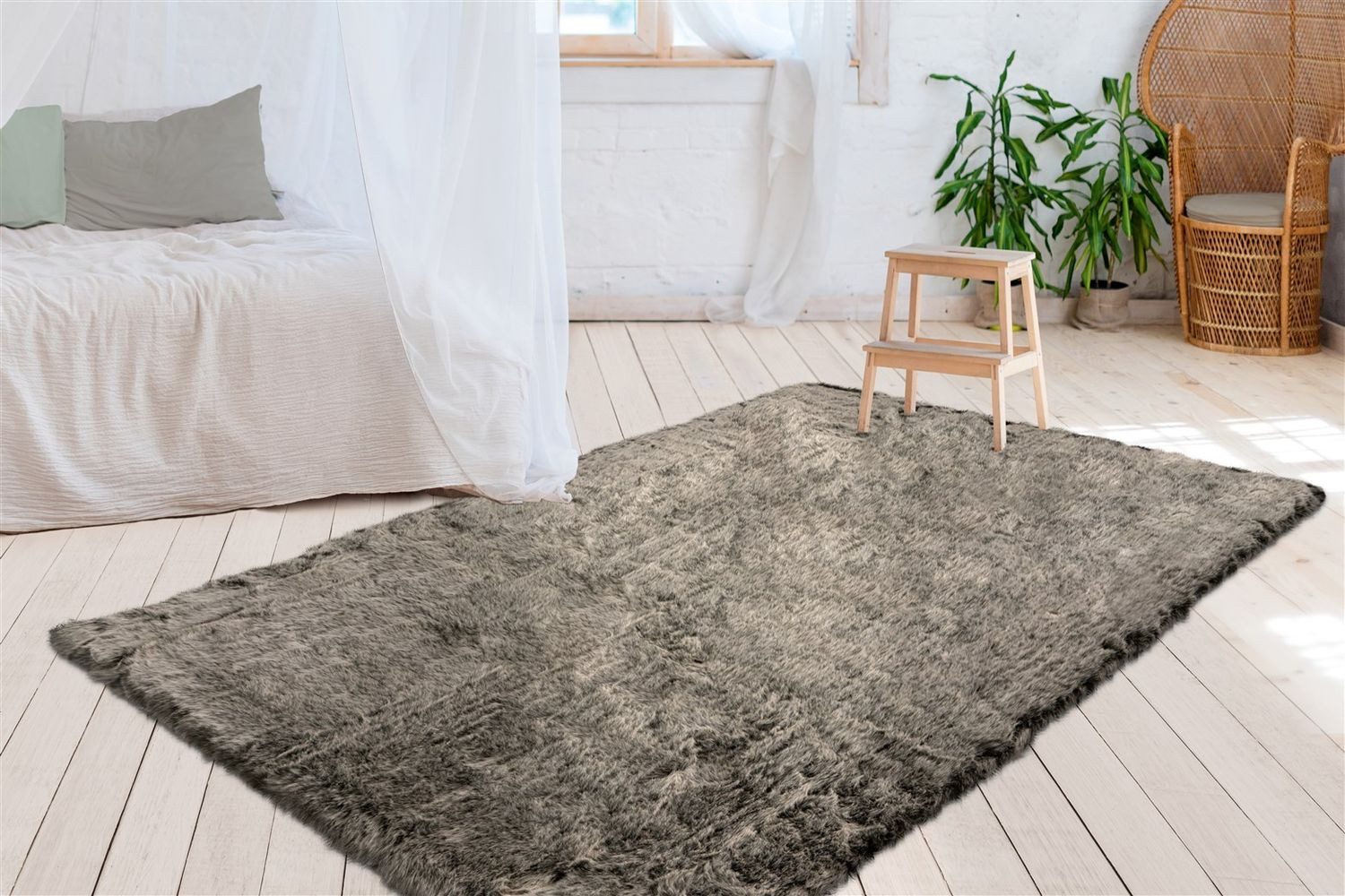 Teppich Boss Hochflor-Teppich Hochflor Teppich Tina 125 - Grün, rechteckig, Höhe: 52 mm