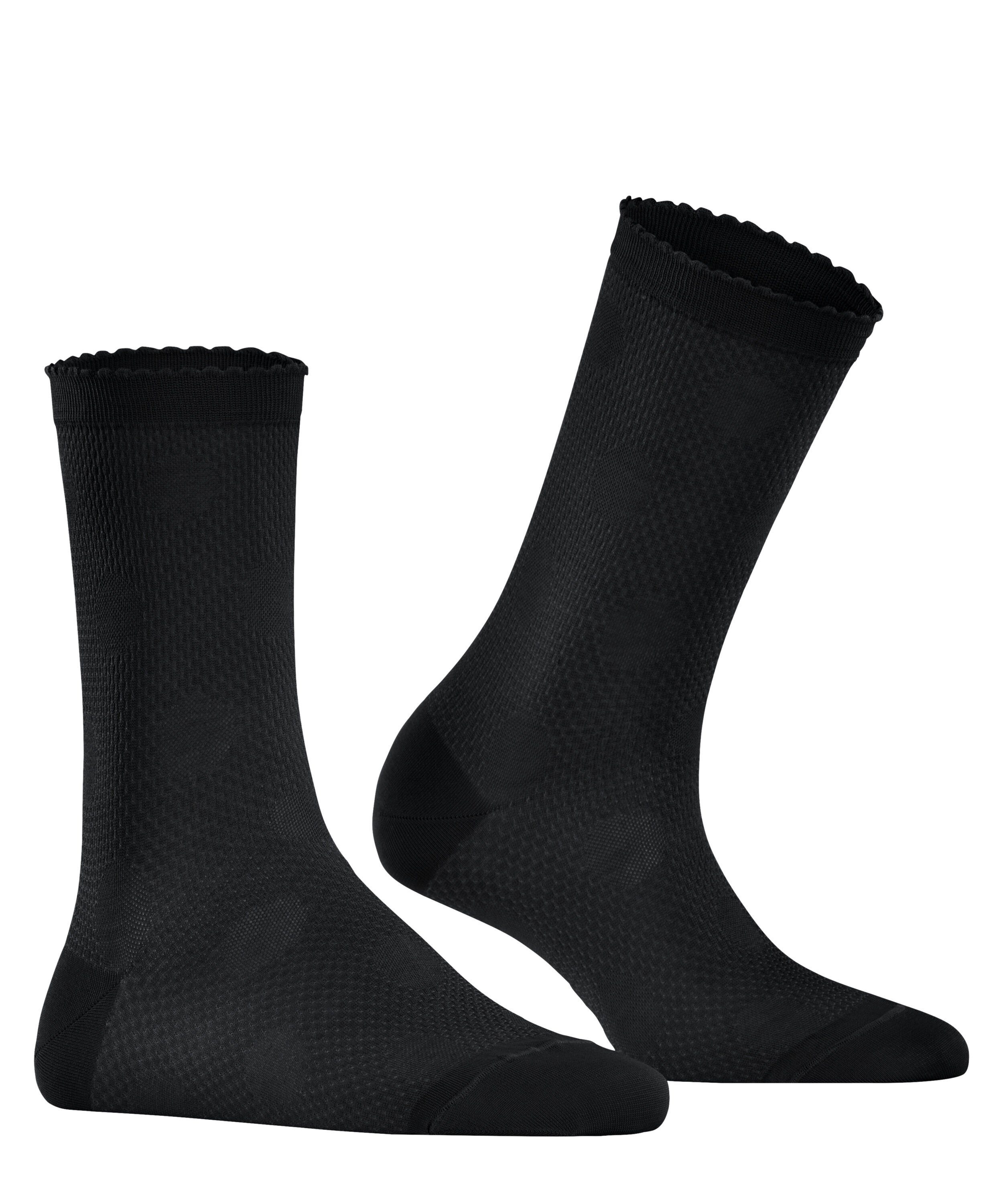 (3000) (1-Paar) black Grainy Socken FALKE Dot