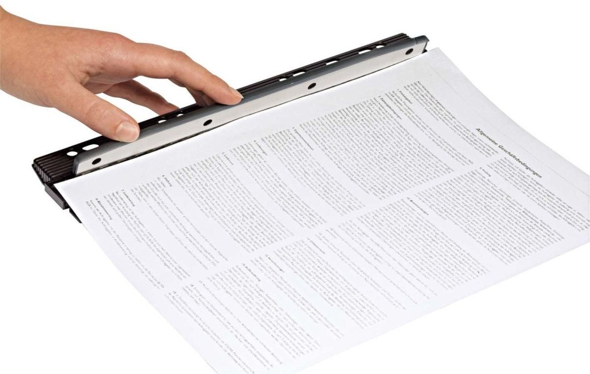 Thumbnail - WEDO Locher Taschenlocher Business 4-fach-Lochung schwarz Metall mit Lineal.