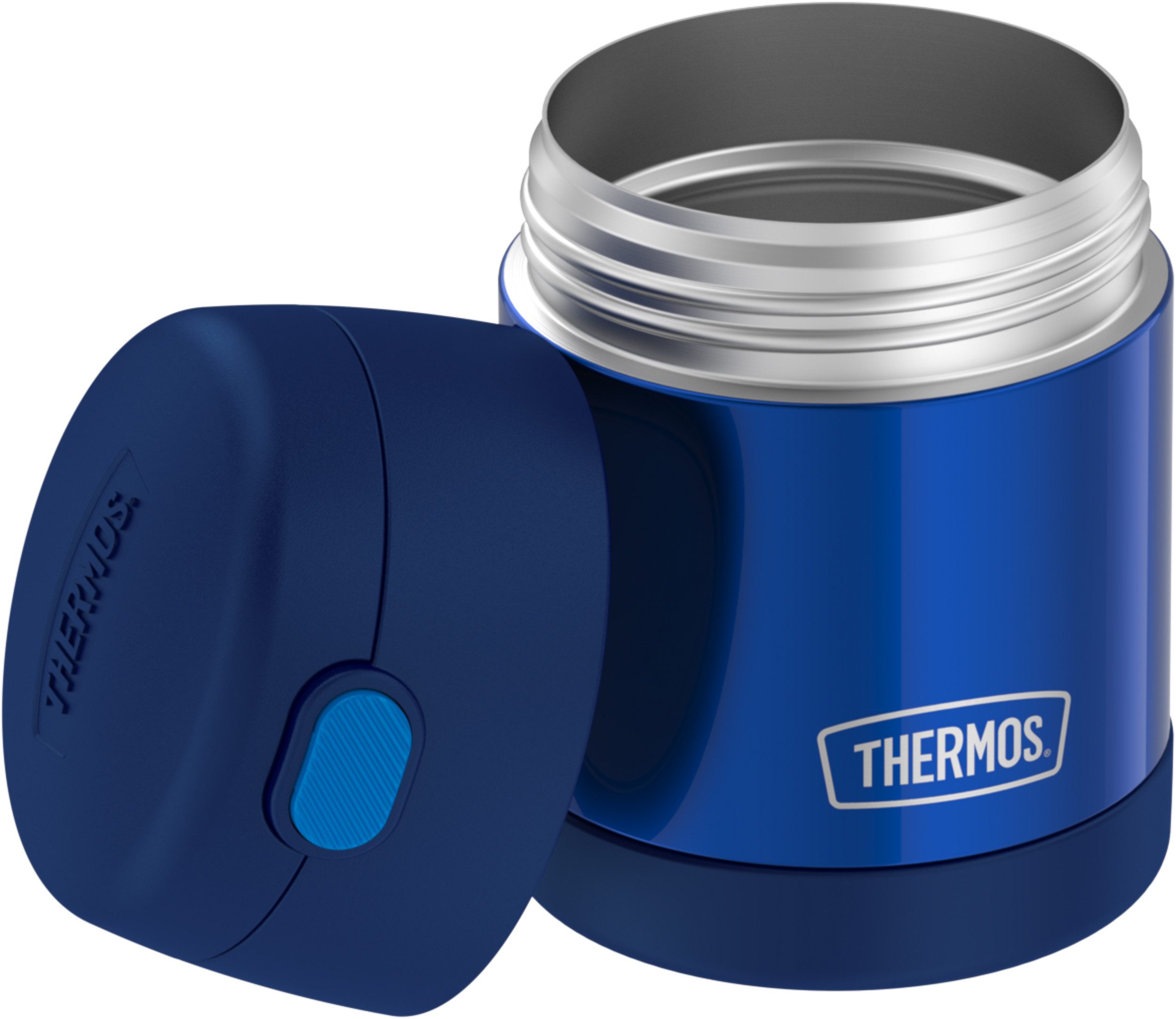 THERMOS Thermobehälter FUNTAINER FOOD JAR, Thermobehälter für Essen, spülmaschinenfest, Edelstahl, Kunststoff, Silikon, (1-tlg), 0,3l, 5h heiß & 7h kalt, dicht & auslaufsicher, mit klappbarem Löffel