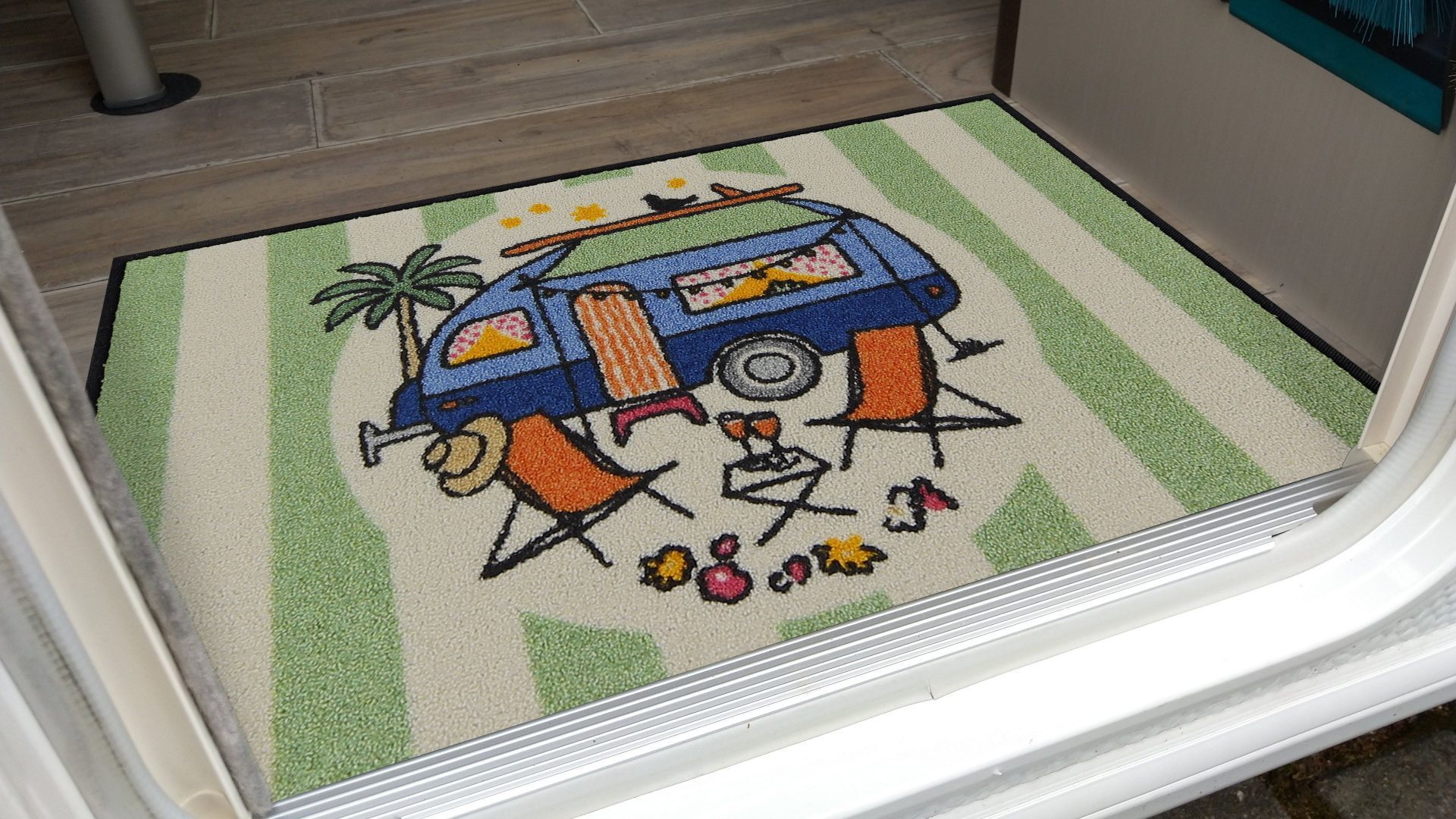 Salonloewe Fußmatte Fußmatte 50x75 Camper´s Universe, Eingangsmatte normal, Höhe: 500 mm
