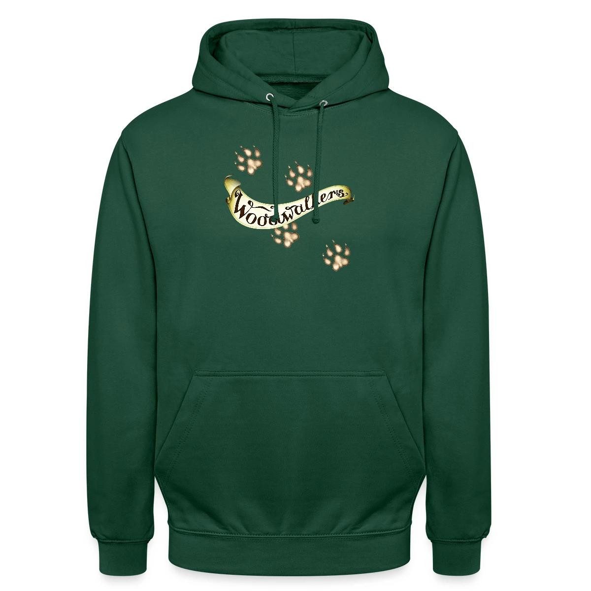 Hoodie Woodwalkers Geschwungener Schriftzug Mit Pfoten Unisex Hoodie