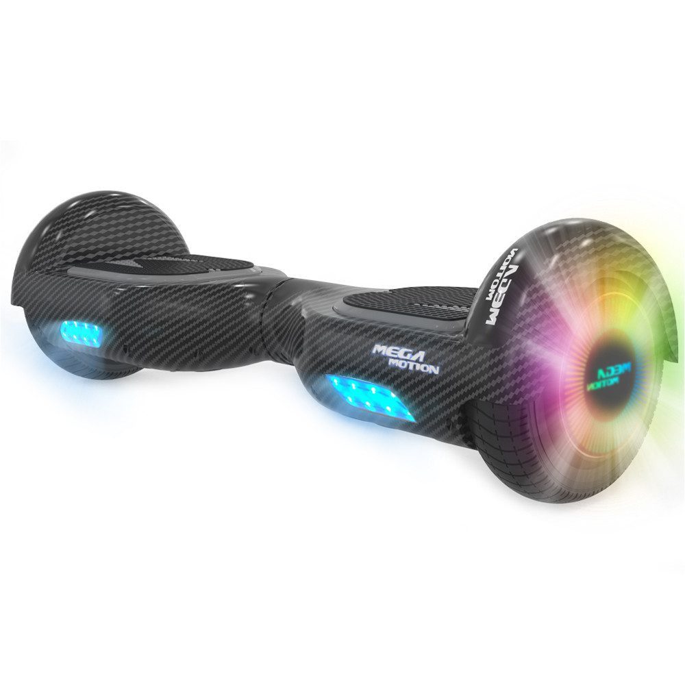 Mega Motion Balance Scooter 6,5 Zoll Hoverboard mit 350W motor und LED lichter, 13.00 km/h, mit Integrierter Bluetooth-Player,Geschenke für Kinder