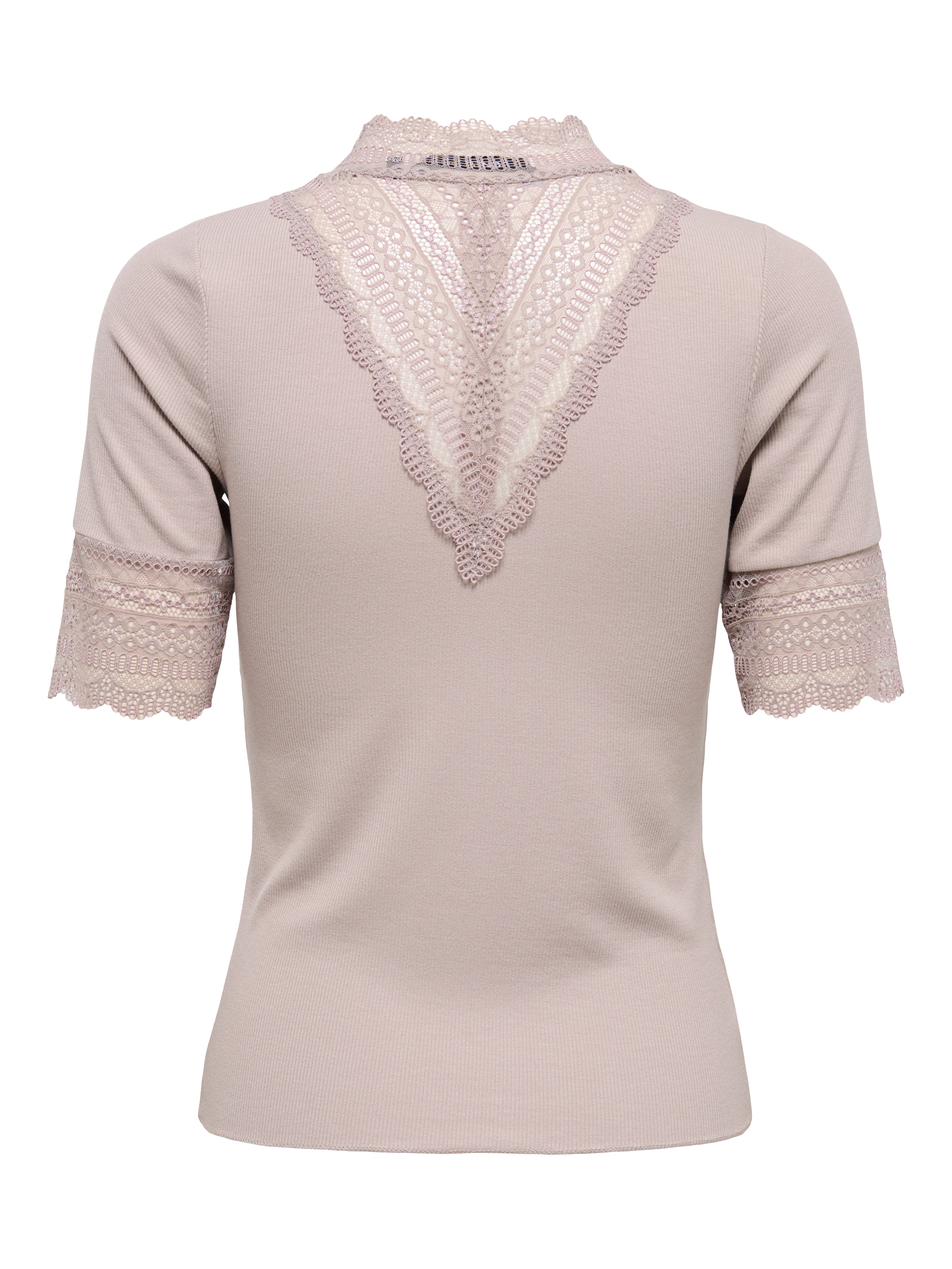 ONLY Spitzenshirt ONLTILDE HIGHNECK S/S TOP JRS NOOS günstig online kaufen