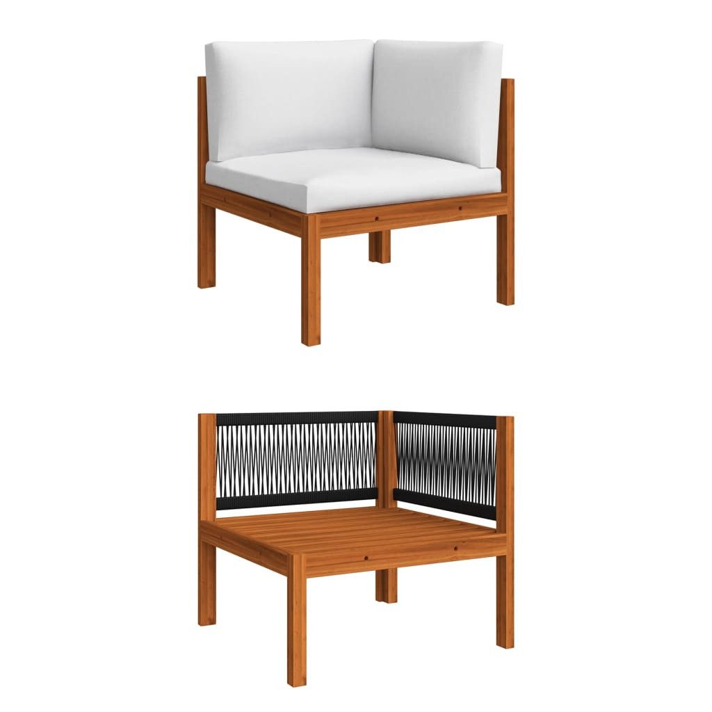 vidaXL Sofaelement Garten-Ecksofa mit Auflagen Massivholz günstig online kaufen