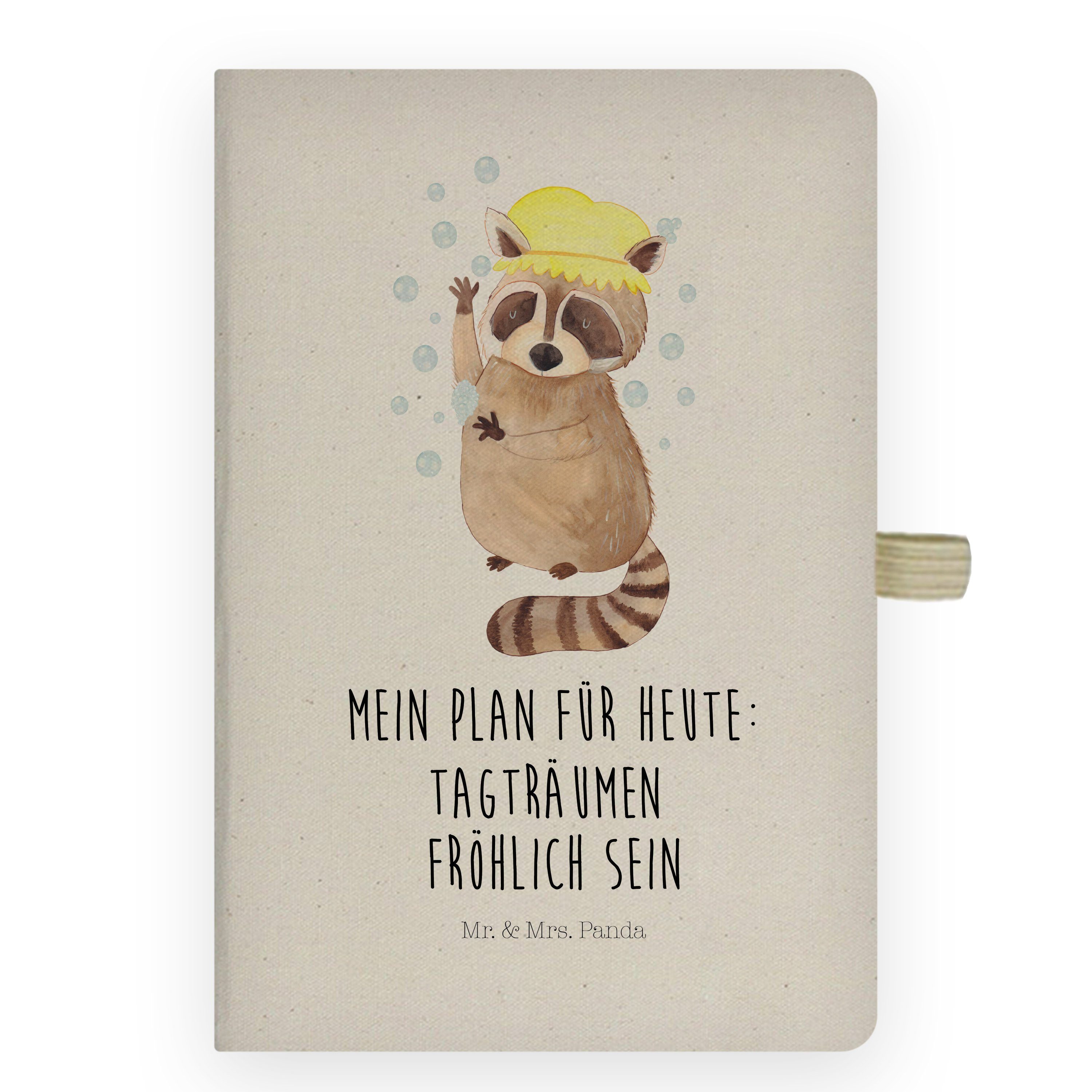 Mr. & & - Mrs. - Kladde, Mrs. Plan, Waschbär Mr. Geschenk, Sprüche, Transparent Panda Panda Ein lustige Notizbuch