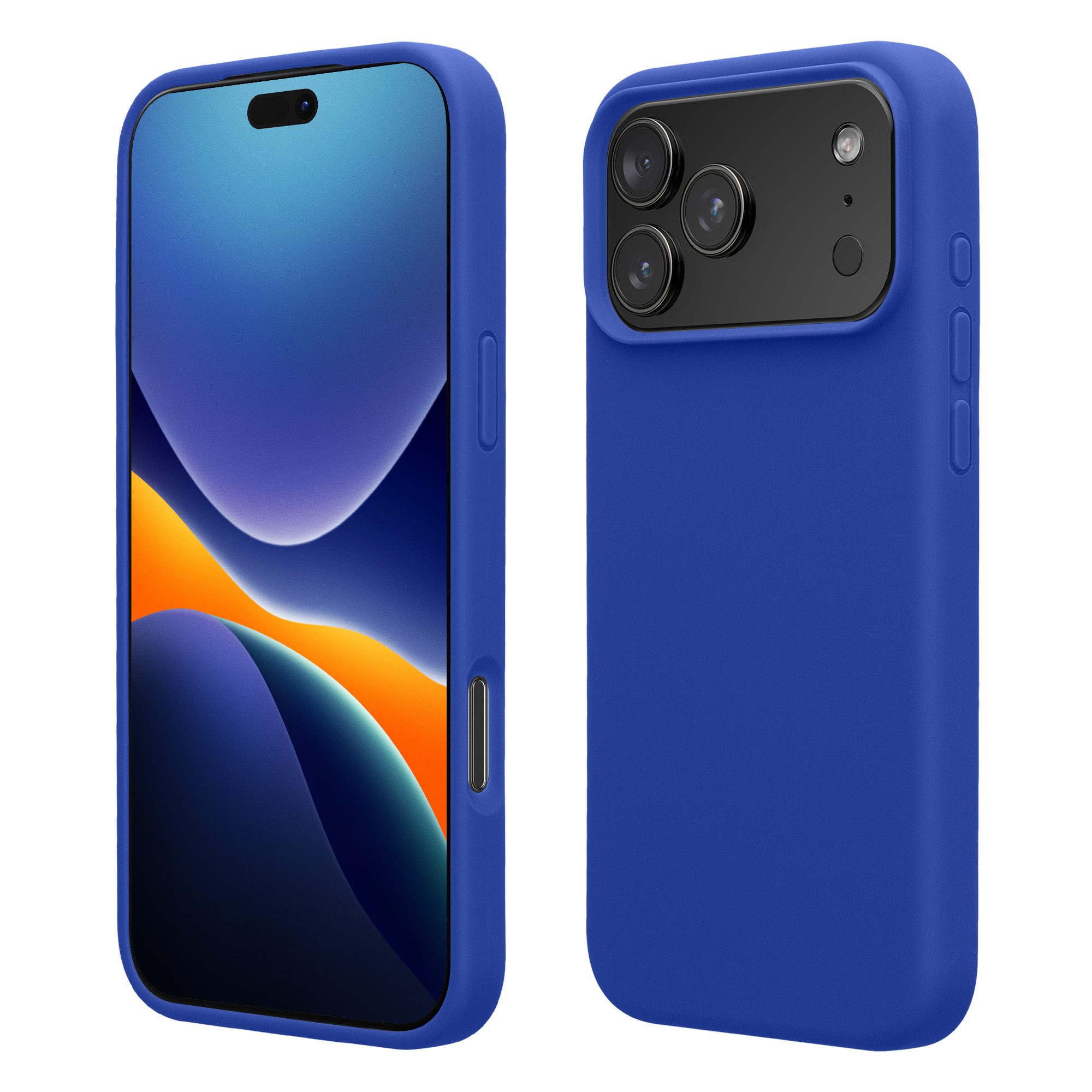 kwmobile Smartphone-Hülle Handyhülle für Apple iPhone 18 Pro / iPhone 17 Pro Hülle, Weiches Handy Silikon Case - Schutzhülle Cover