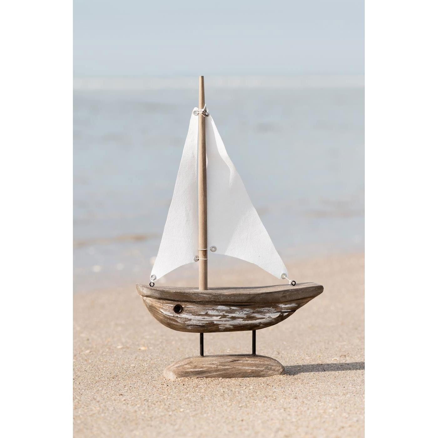 Ib Laursen Skulptur Ib Laursen Dekorationsobjekt Schiff mit Segeln Nautico günstig online kaufen