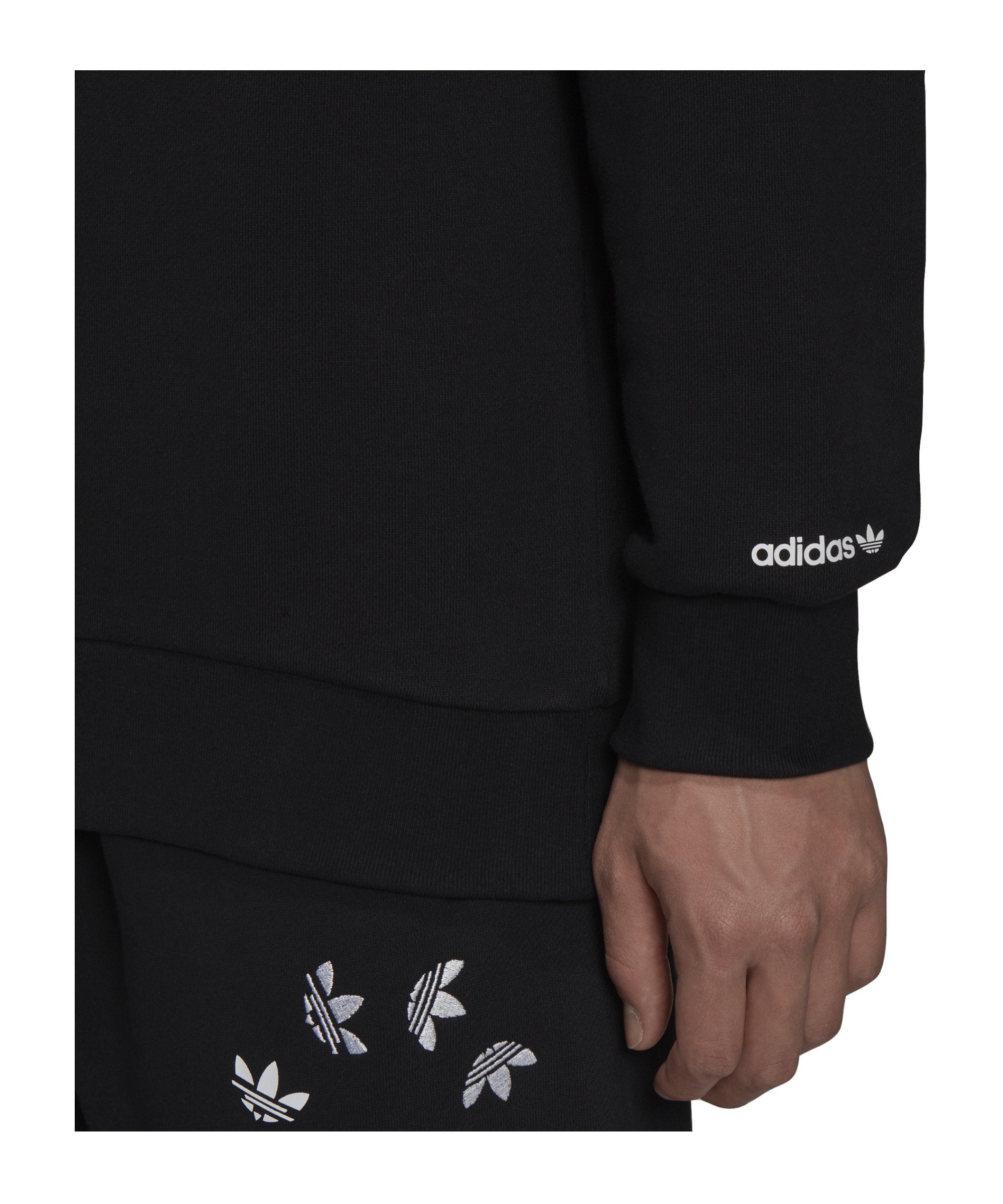 adidas schwarzweiss Sweatshirt Hoody Originals