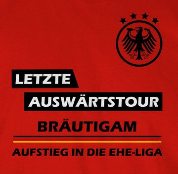 Shirtracer T-Shirt Letzte Auswärtstour Bräutigam JGA Männer