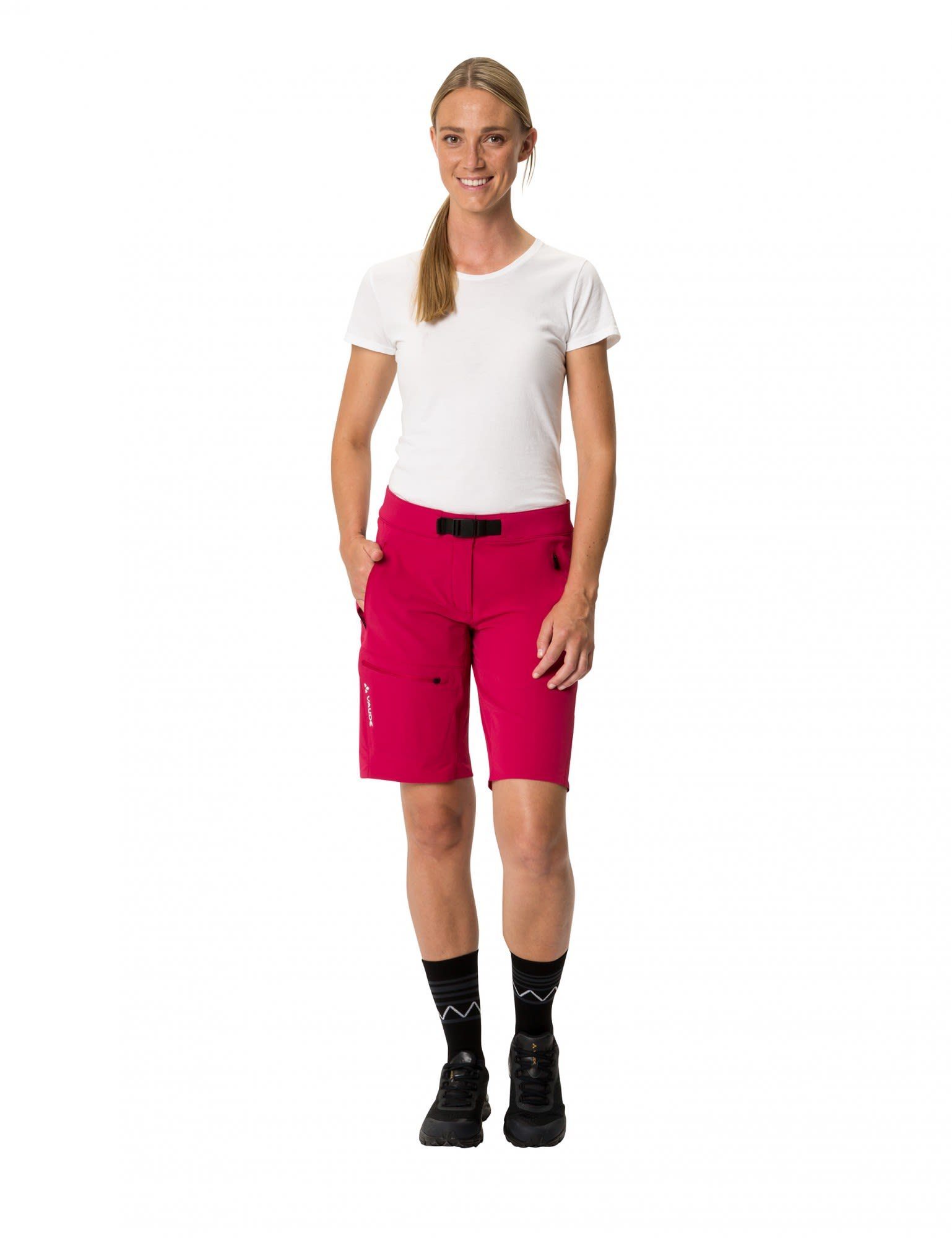 Shorts Uni Strandshorts Crimson Badile VAUDE Red Damen Shorts Vaude Womens