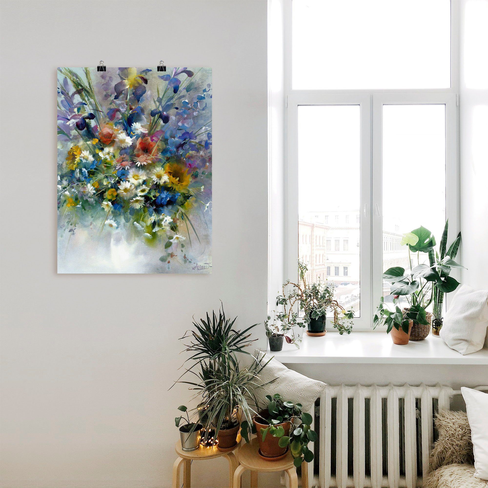 Artland Wandbild Blumen Impression, Blumen (1 St), als Leinwandbild, Poster in verschied. Größen