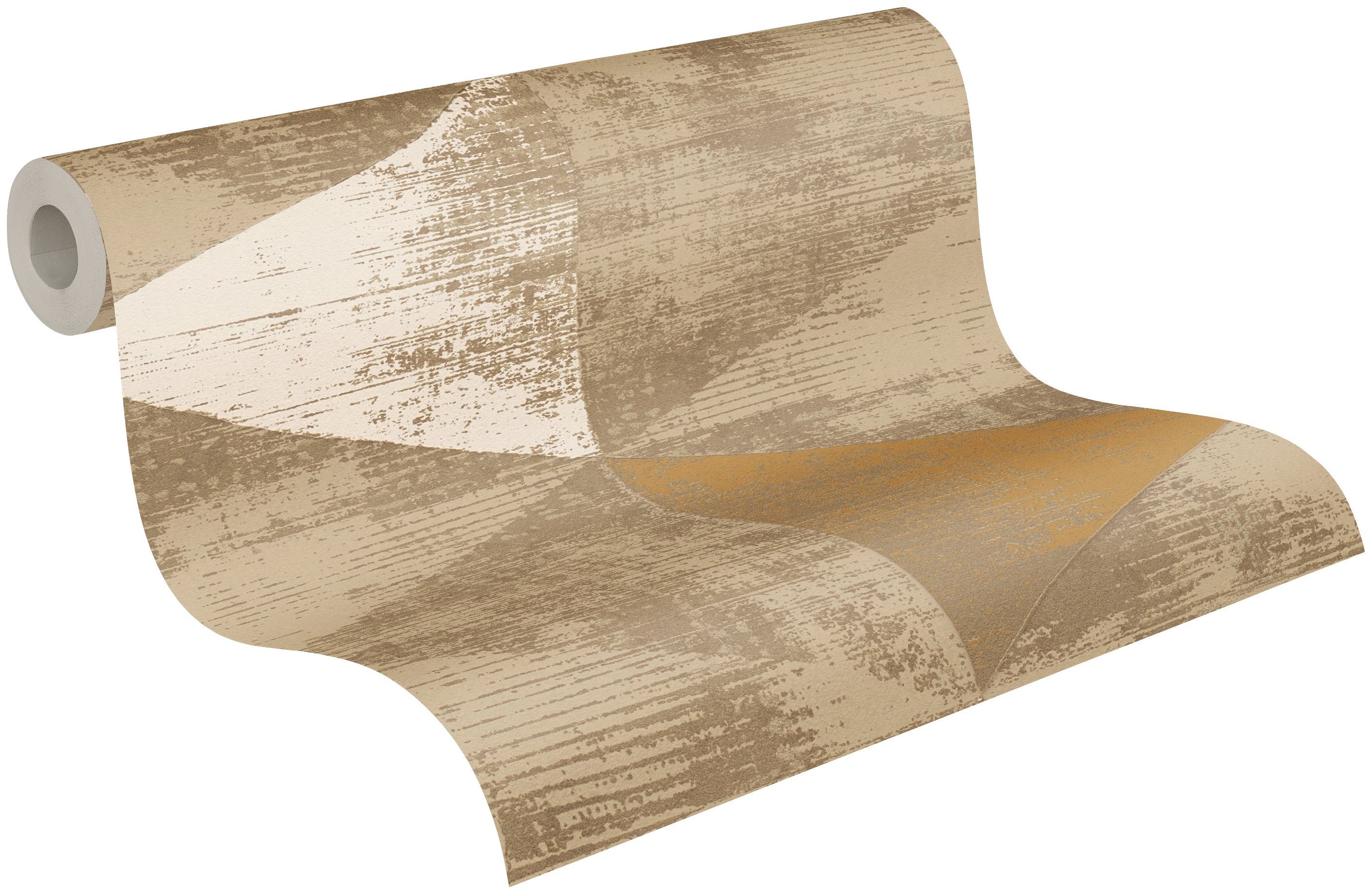 A.S. Création Vliestapete Geo Effect, glatt, 3D-Optik, geometrisch, metallic, Geometrische Tapete 3D Effekt Tapeten Wohnzimmer Schlafzimmer Küche