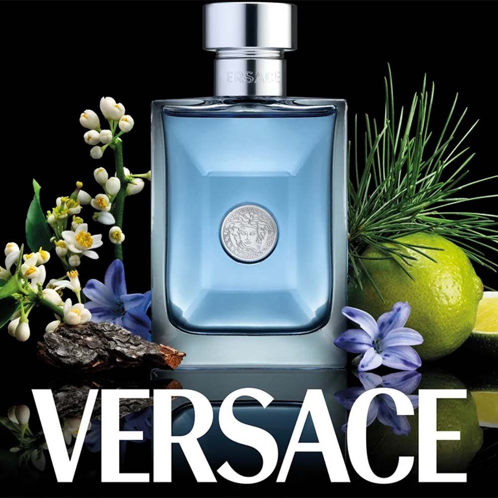 Versace Eau de Versace des modernen 100ml, Toilette pour de Homme Eau Mannes, Essenz Glasflakon Toilette
