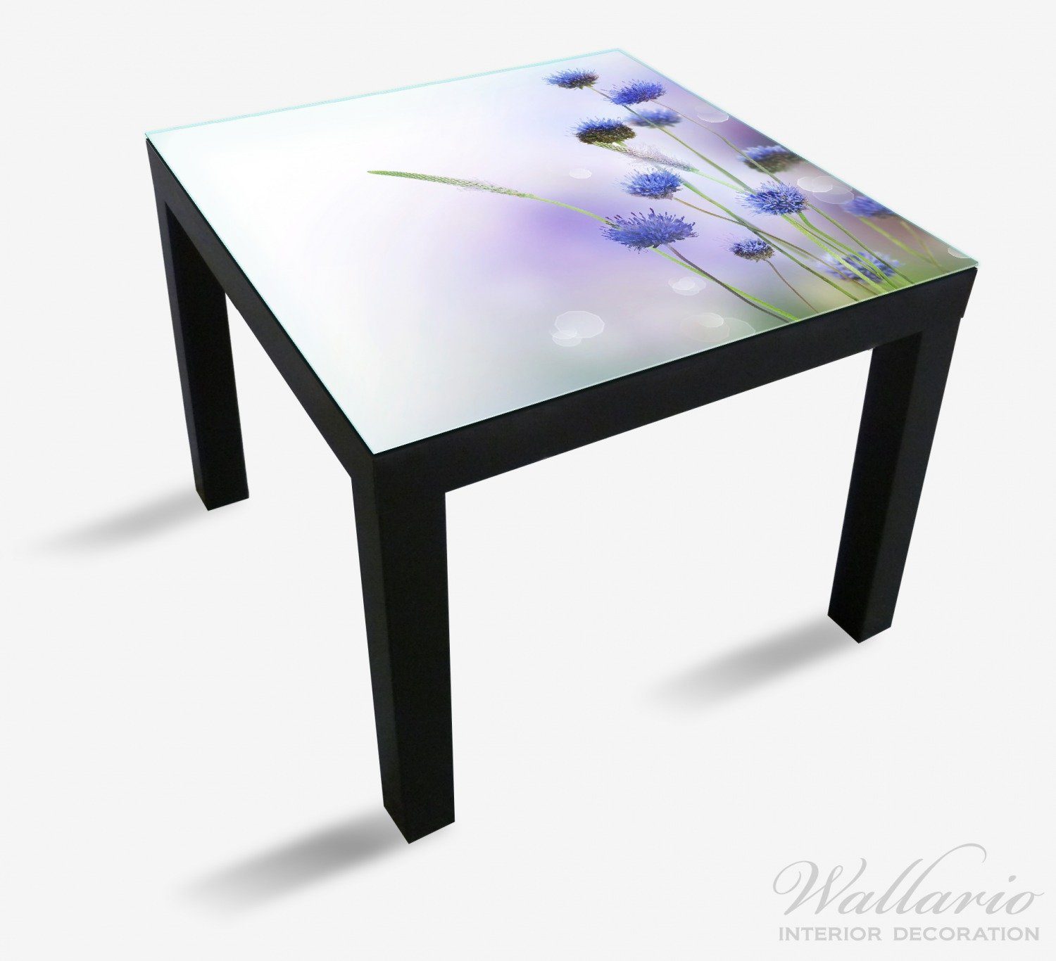 Tisch Ikea lila Lack geeignet Tischplatte St), Wallario Blume (1 Abstrakte für