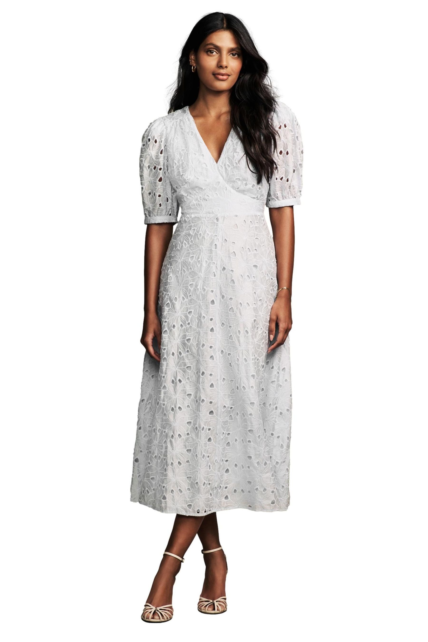 LAURA ASHLEY Spitzenkleid Laura Ashley Midaxikleid günstig online kaufen
