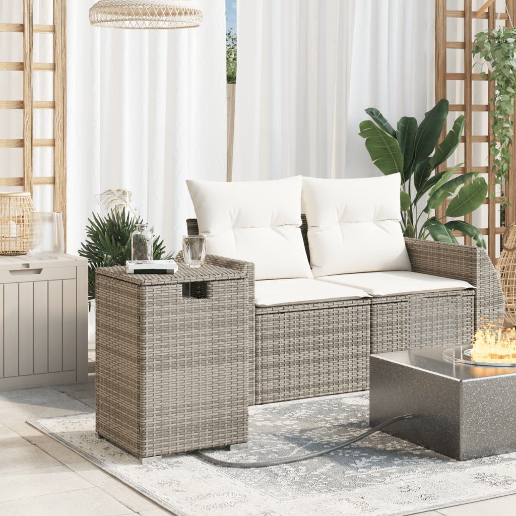 vidaXL Gartentisch Propan-Tank-Verstecktisch Grau 40x40x60 cm günstig online kaufen