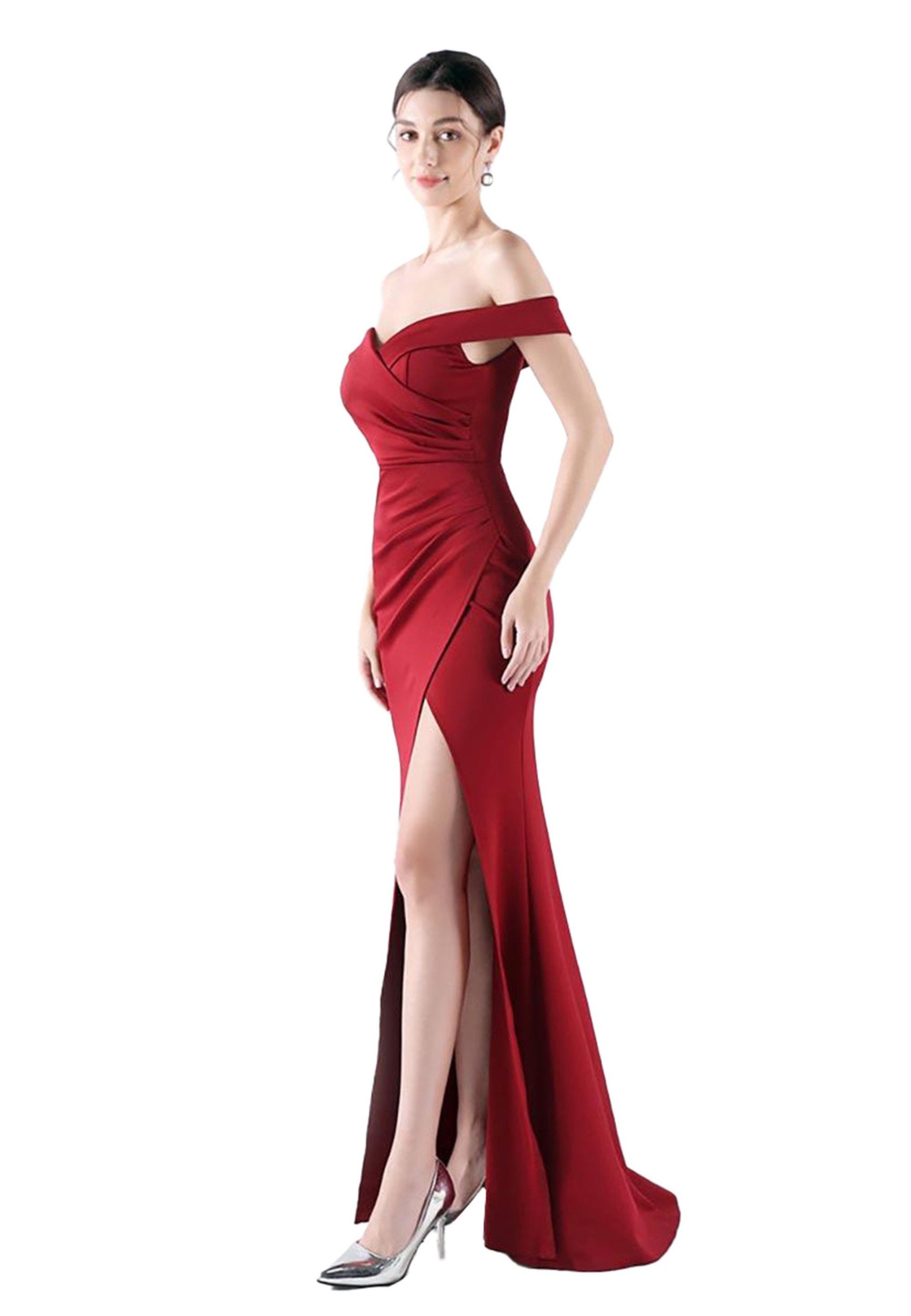Moda Minx Jerseykleid Zara im schulterfreien Design