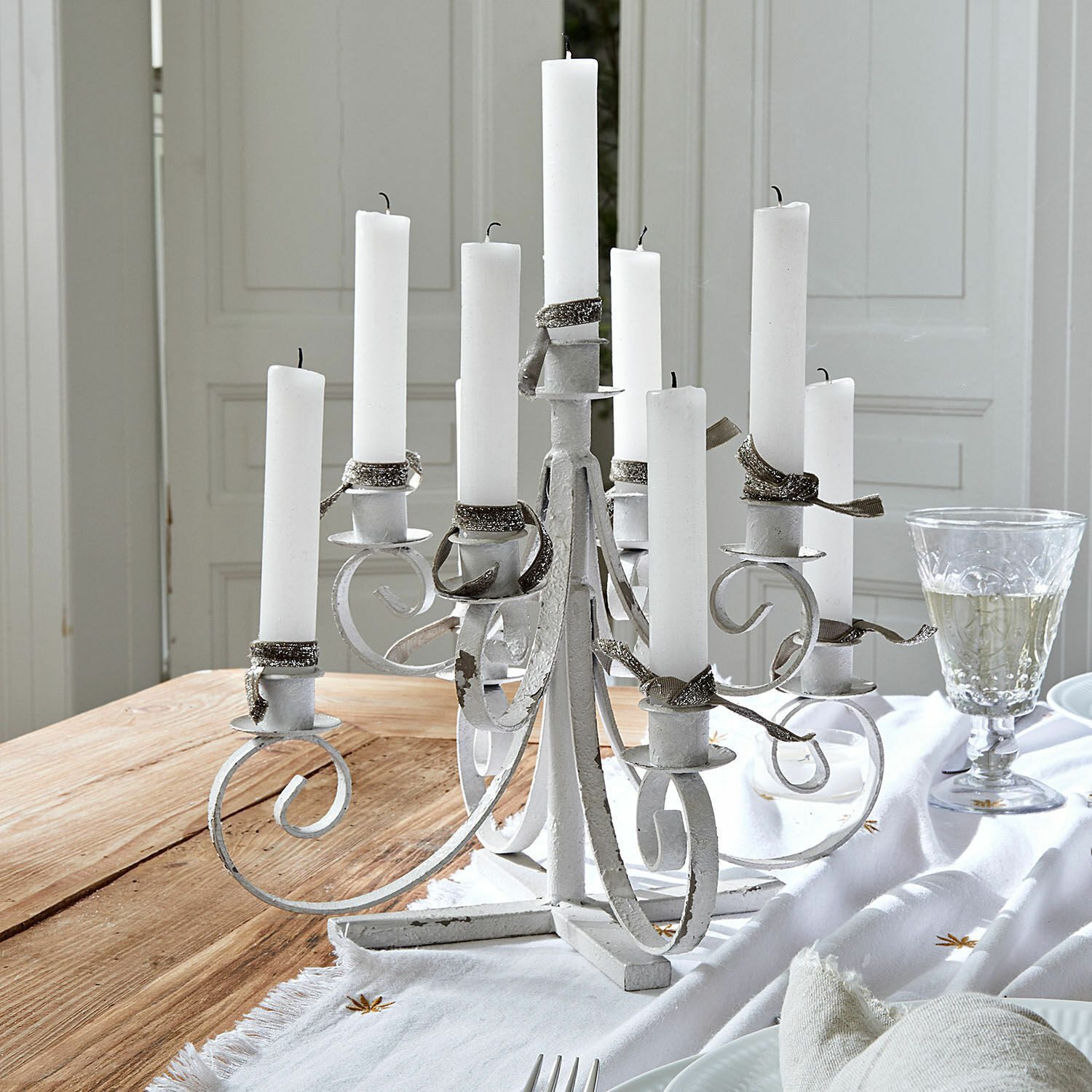 Mirabeau Kerzenständer Kerzenhalter Siolagh klar/antikmessing, none – Bild 4 von 4