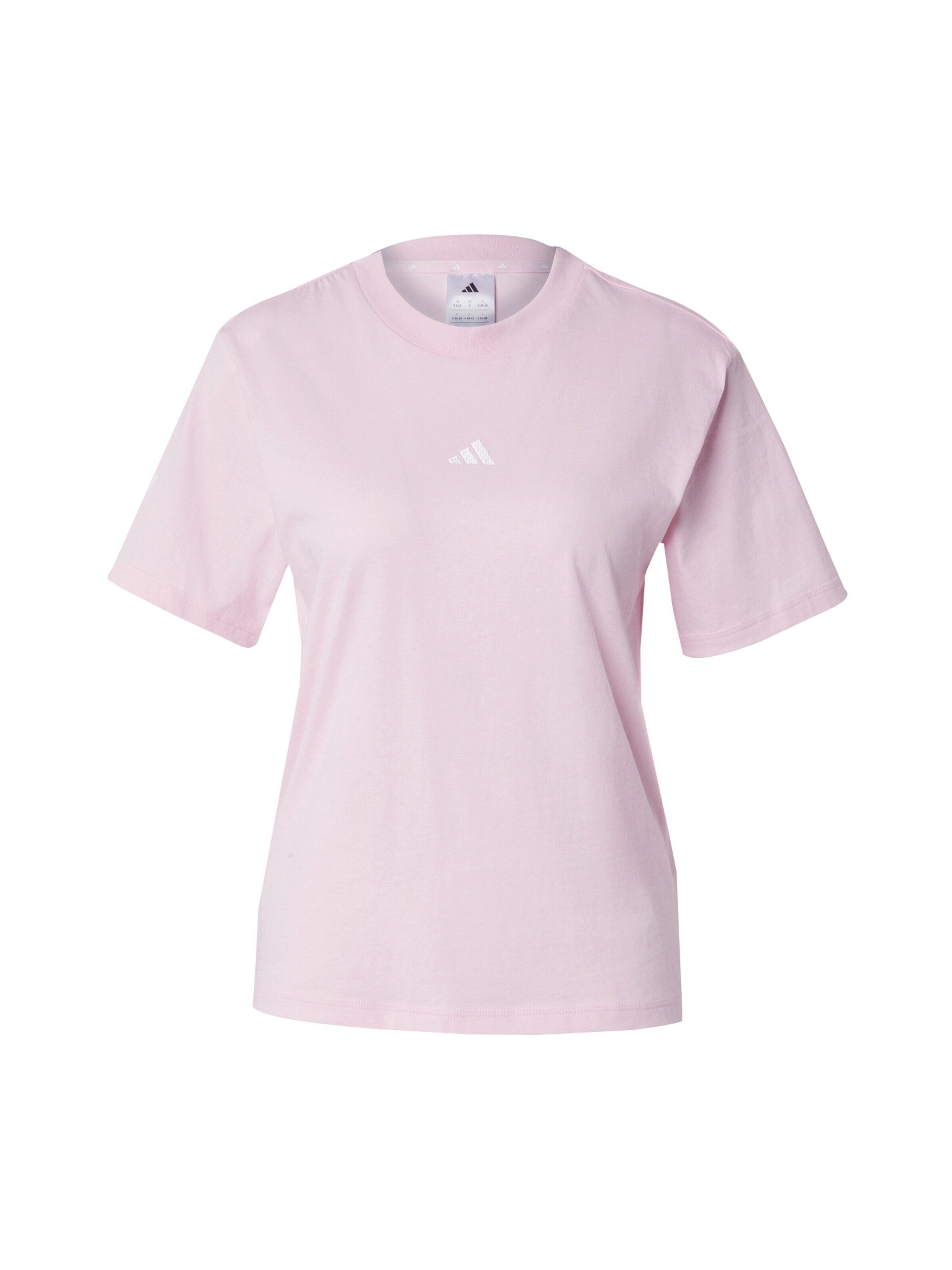 adidas Sportswear Funktionsshirt ESSENTIALS SMALL LOGO COTTON (1-tlg) Stickerei
