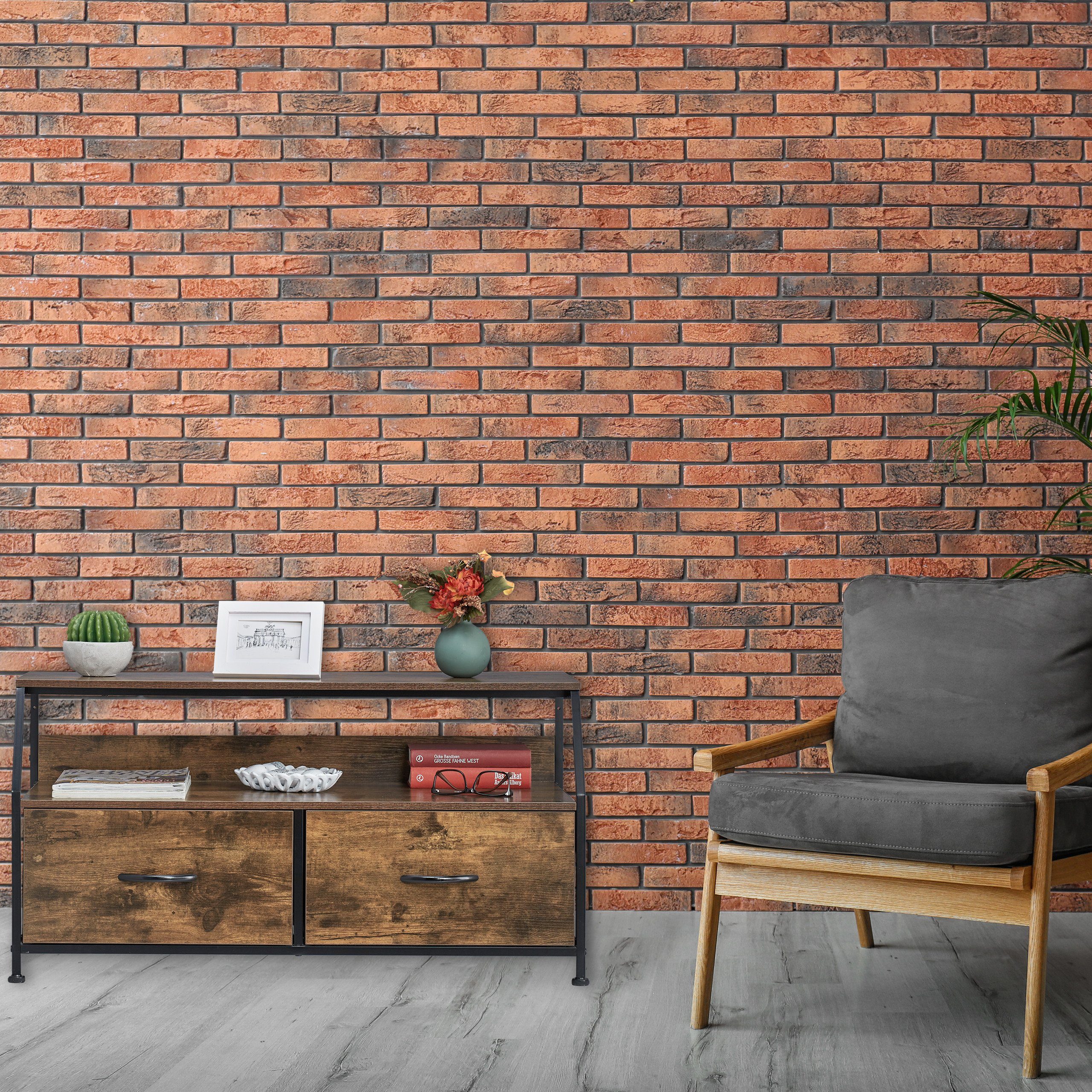 relaxdays TV-Board im Industrial Style