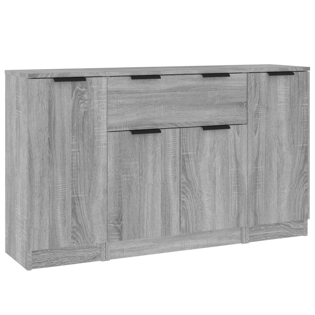 vidaXL Sideboard Sideboards 3 Stk. Grau günstig online kaufen