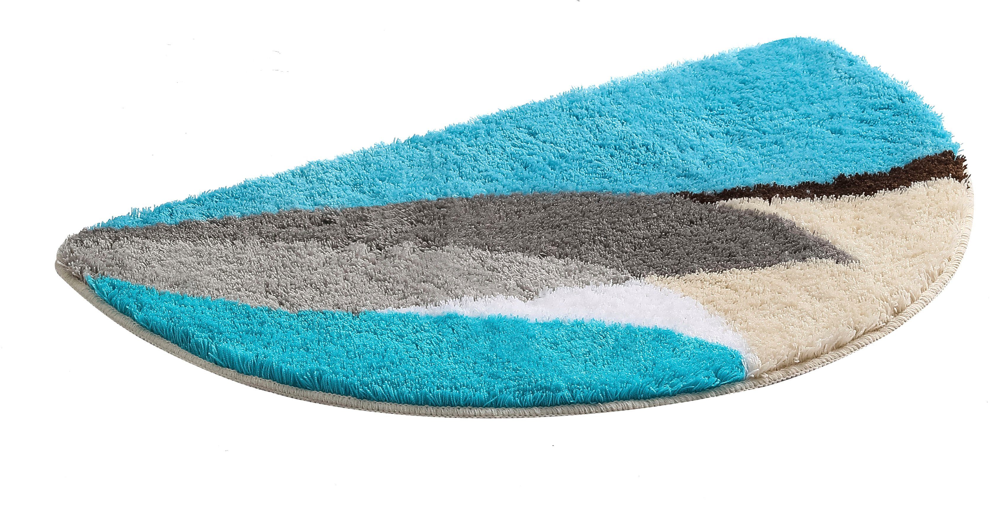 my home Badematte Magnus, Badvorleger, Badezimmer Teppich, Höhe 20 mm, ruts günstig online kaufen