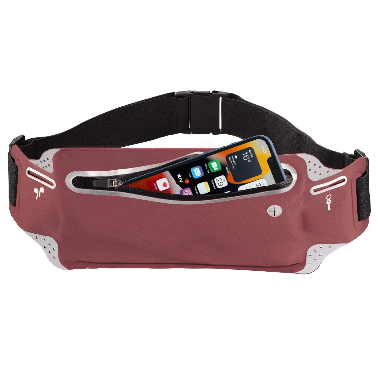 Hama Handyhülle Sport Hüfttasche Gürteltasche Bauchtasche Rosa, Jogging Bag Hülle Tasche für Smartphone iPhone 16 16e 15 14 13 12 etc
