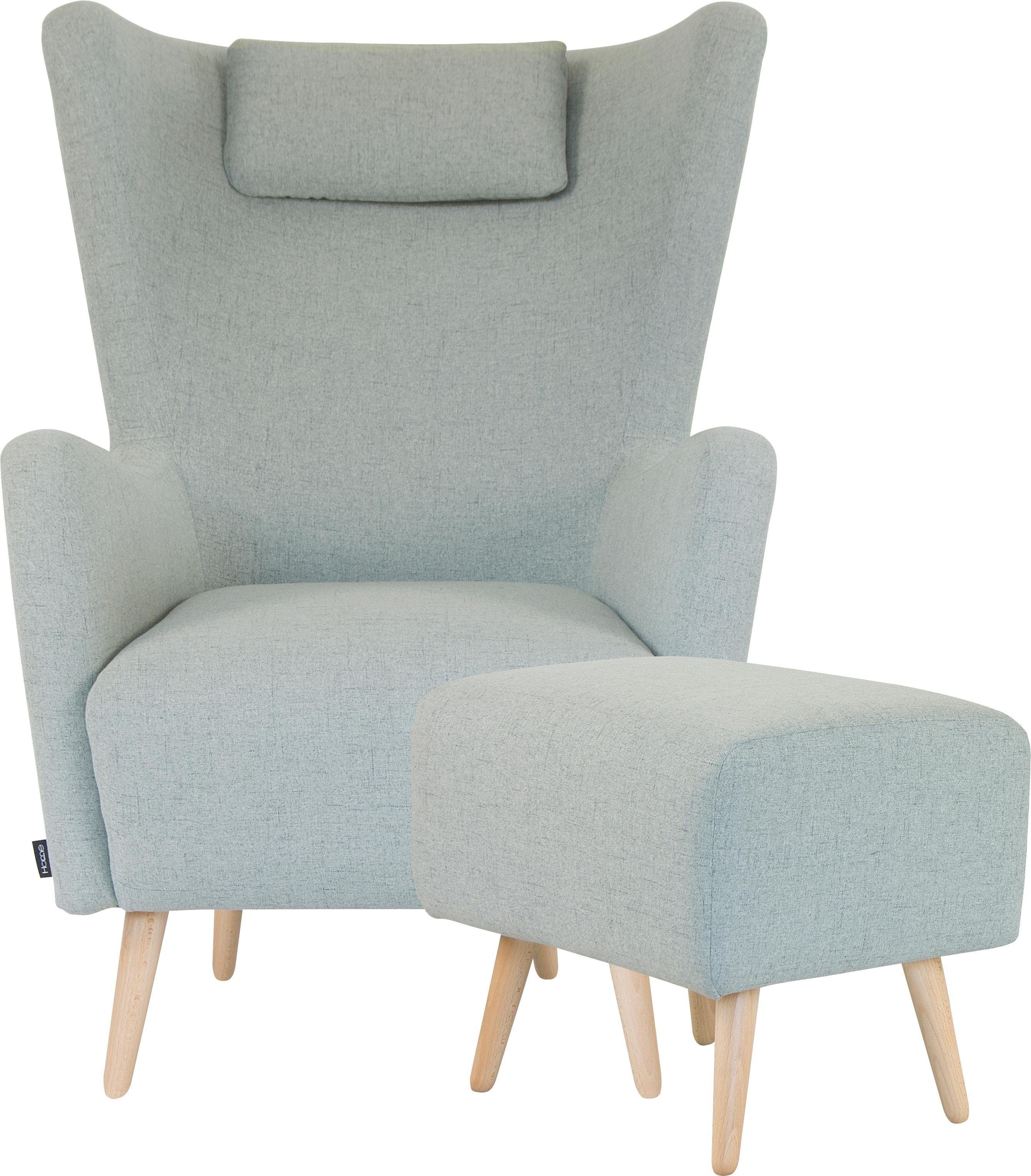 Home affaire Sessel Telford auch in Fellimitat, Sessel B/T/H: 77/92/106 cm, wahlweise mit und ohne Hocker, in vielen Bezugsqualitäten, Ohrensessel