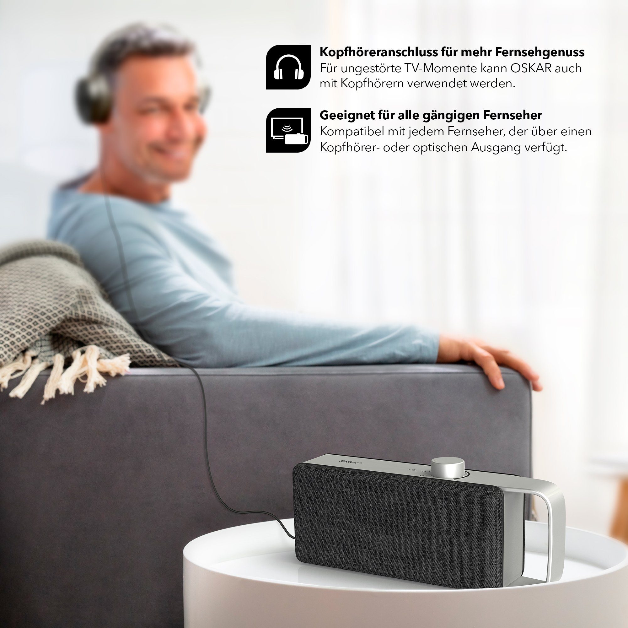 Lautsprecher für audio faller den OSKAR Hörverstärker Sprachverstärker, Fernseher Wireless