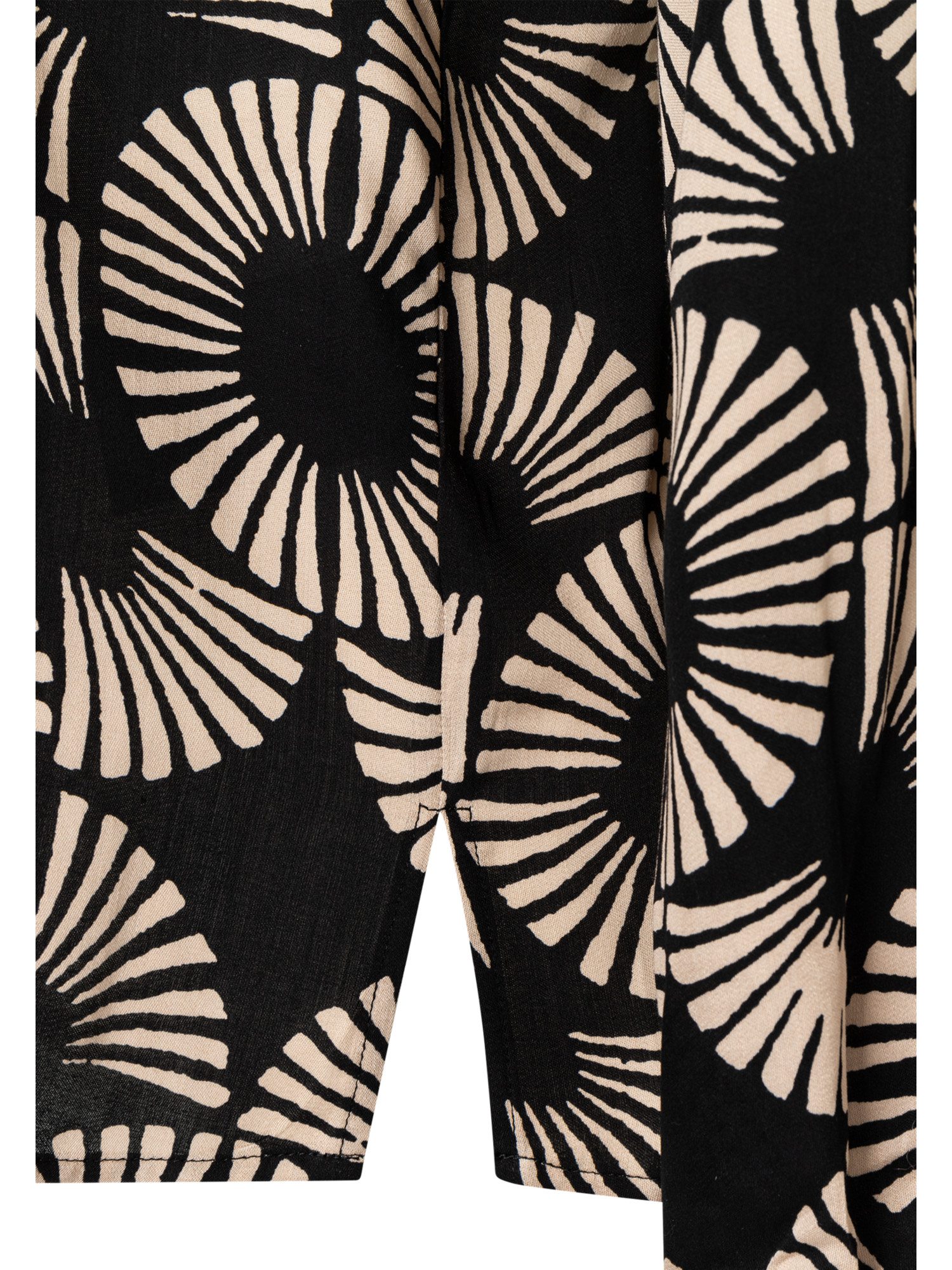 MORE&MORE Klassische Bluse fließende Viskosebluse mit Print