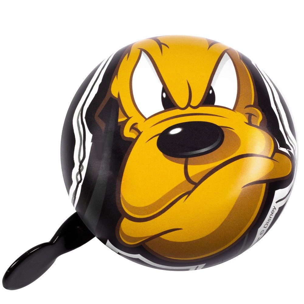 Seven Polska Fahrradklingel Disney 2-Klang Fahrrad Glocke Pluto, XXL Ø 80mm