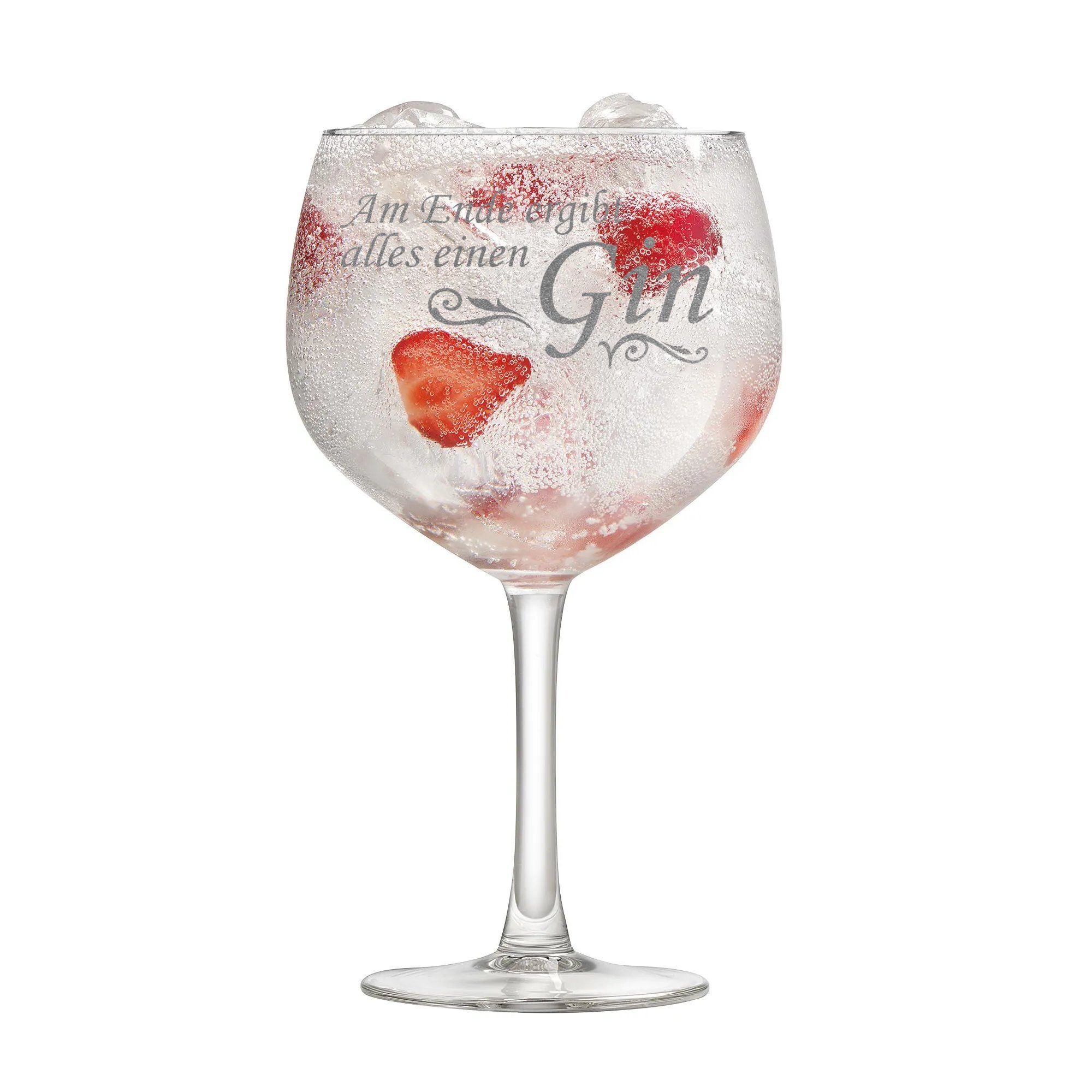Cocktailglas Gin Glas mit Gravur 630 ml Cocktailglas Ginglas Gin Gläser mit Spruch