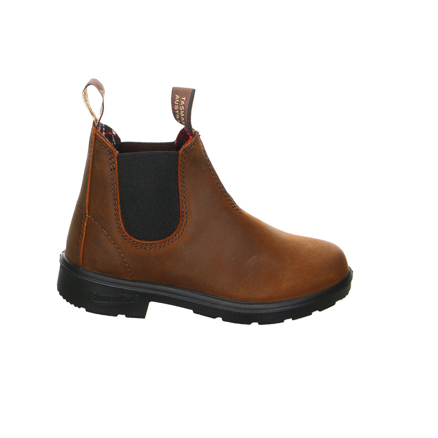 Blundstone Elastic Sided Leder Schnürstiefel Mädchen braun Stiefelette