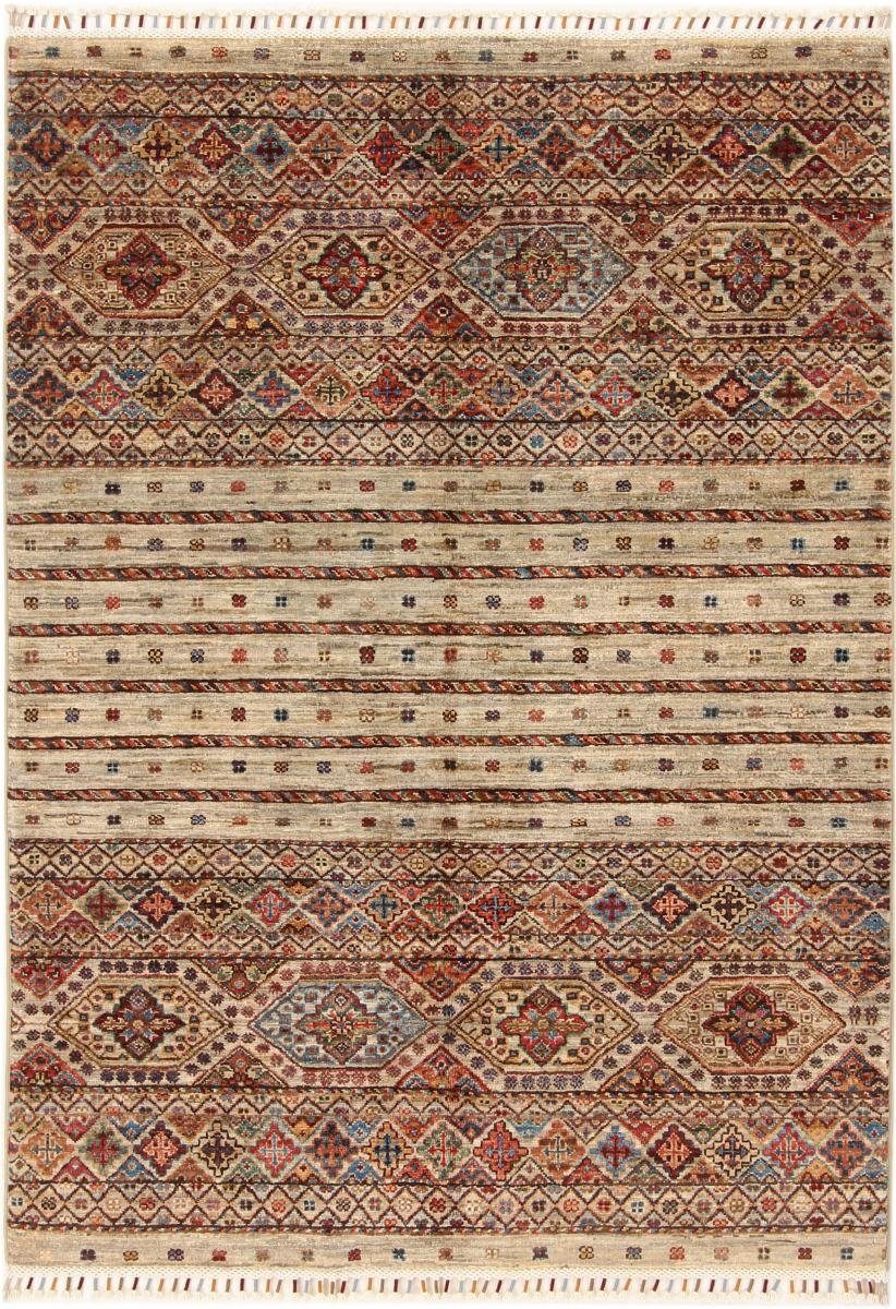 Orientteppich Arijana Shaal 123x174 Handgeknüpfter Orientteppich, Nain Trading, rechteckig, Höhe: 5 mm