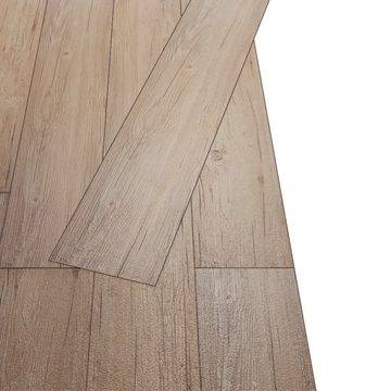 Teppichboden PVC-Fliesen Selbstklebend 2,51 m² 2 mm Eiche Braun, vidaXL