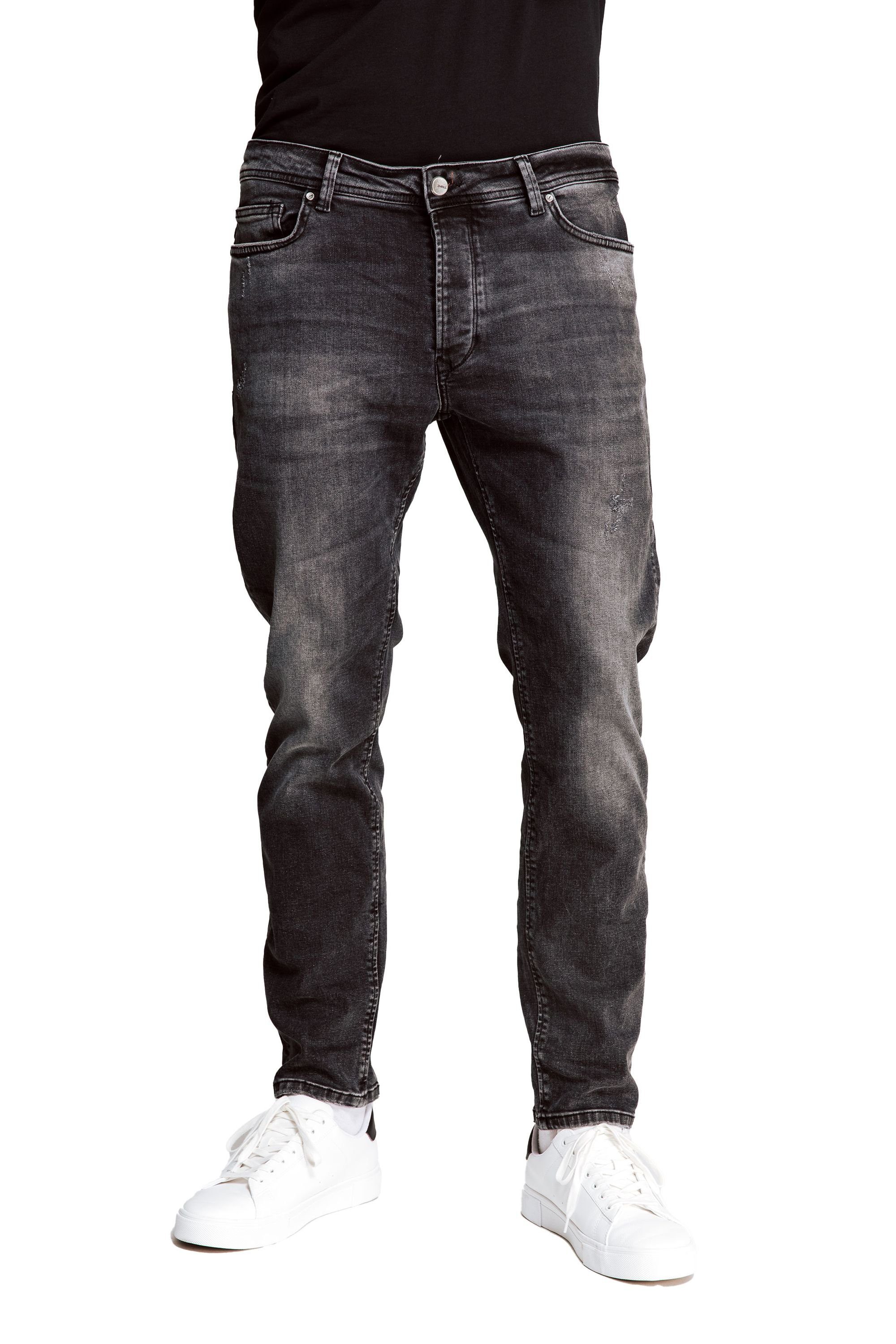 Zhrill 5-Pocket-Jeans Jeans PETE Black Used Look angenehmer Tragekomfort