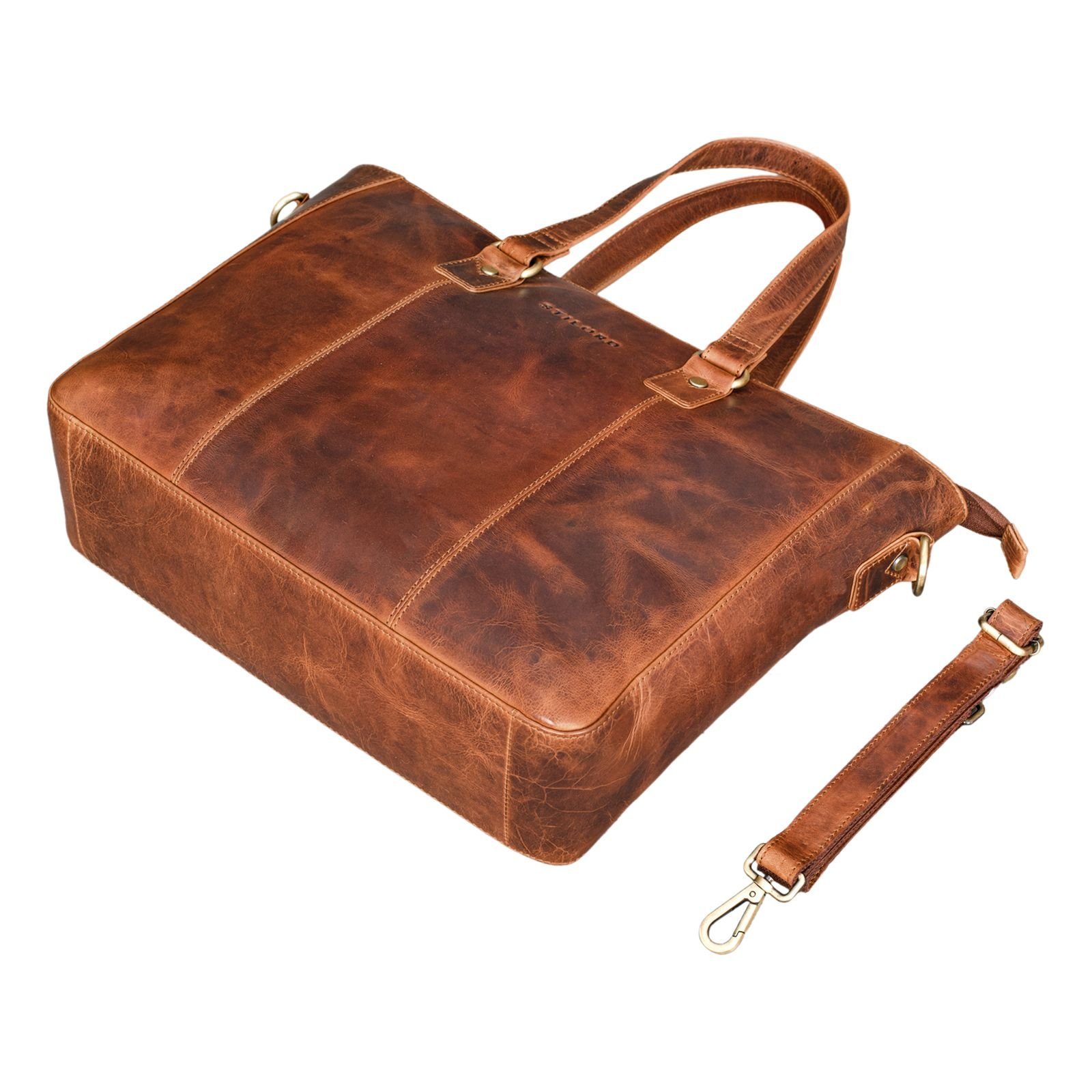 STILORD Handtasche "Emmeline" Shopper Tasche Leder Business Damen Aktentasche