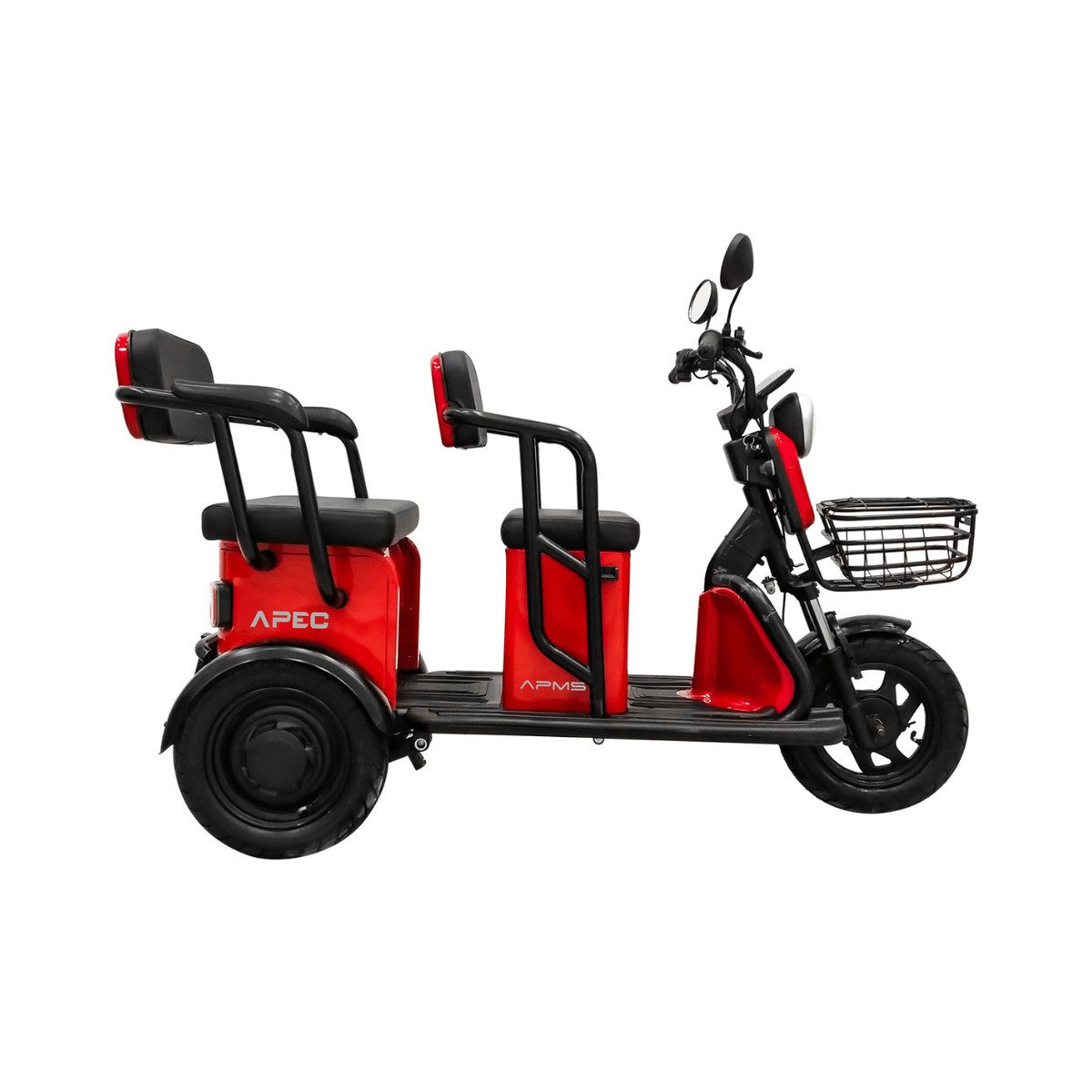 Volta E-Motorroller Elektro-Seniorenmobil Volta Apec APM5 Elektro 3-Rad 2-Sitzer, 1000 W, 25 km/h, ca. 40km Reichweite, 160kg Zuladung, Blei-Gel Akku, LED Licht COC