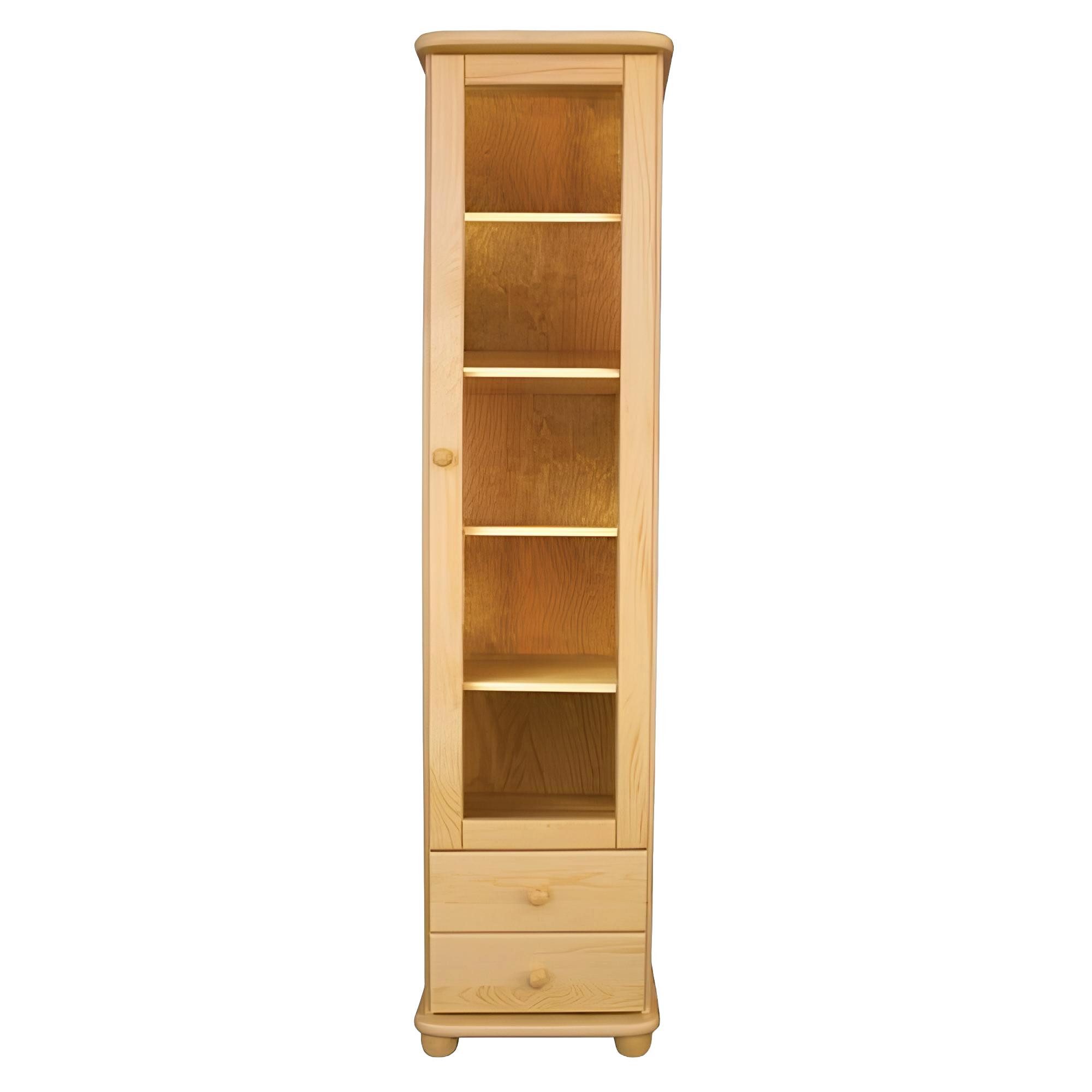 Xlmoebel Vitrine Klassische Eckvitrine aus Holz mit stilvollem Design und Stauraum (1-St., Vitrine) Hergestellt in Europa