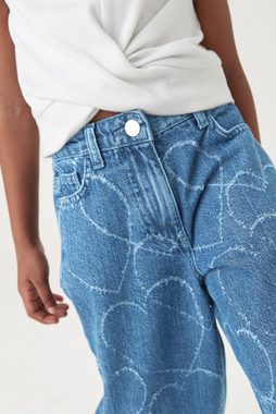 Next 5-Pocket-Jeans Ballonjeans mit Herz (1-tlg)