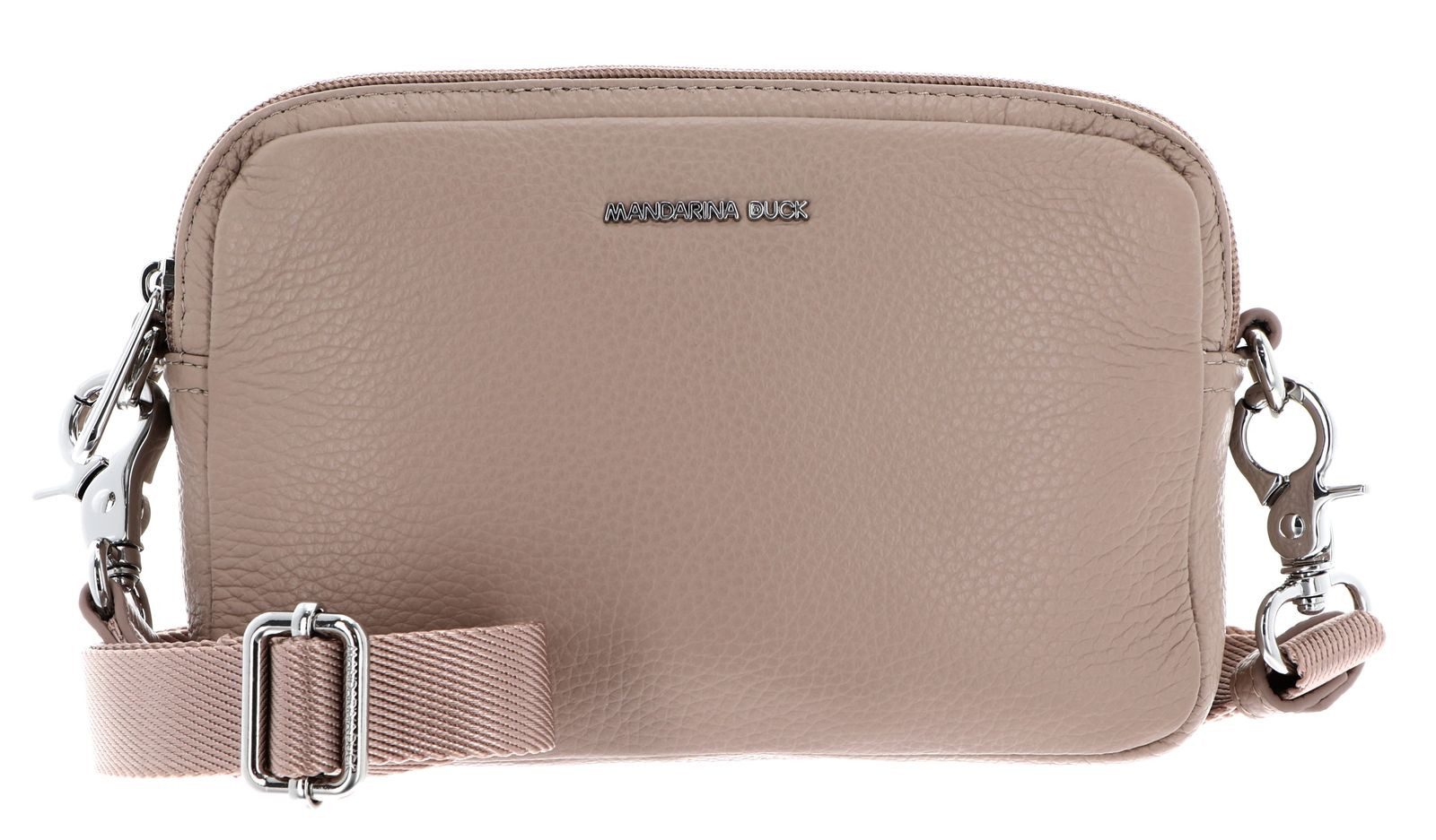 Mandarina Duck Umhängetasche Crossbody Camera Bag, aus echtem Kalbsleder