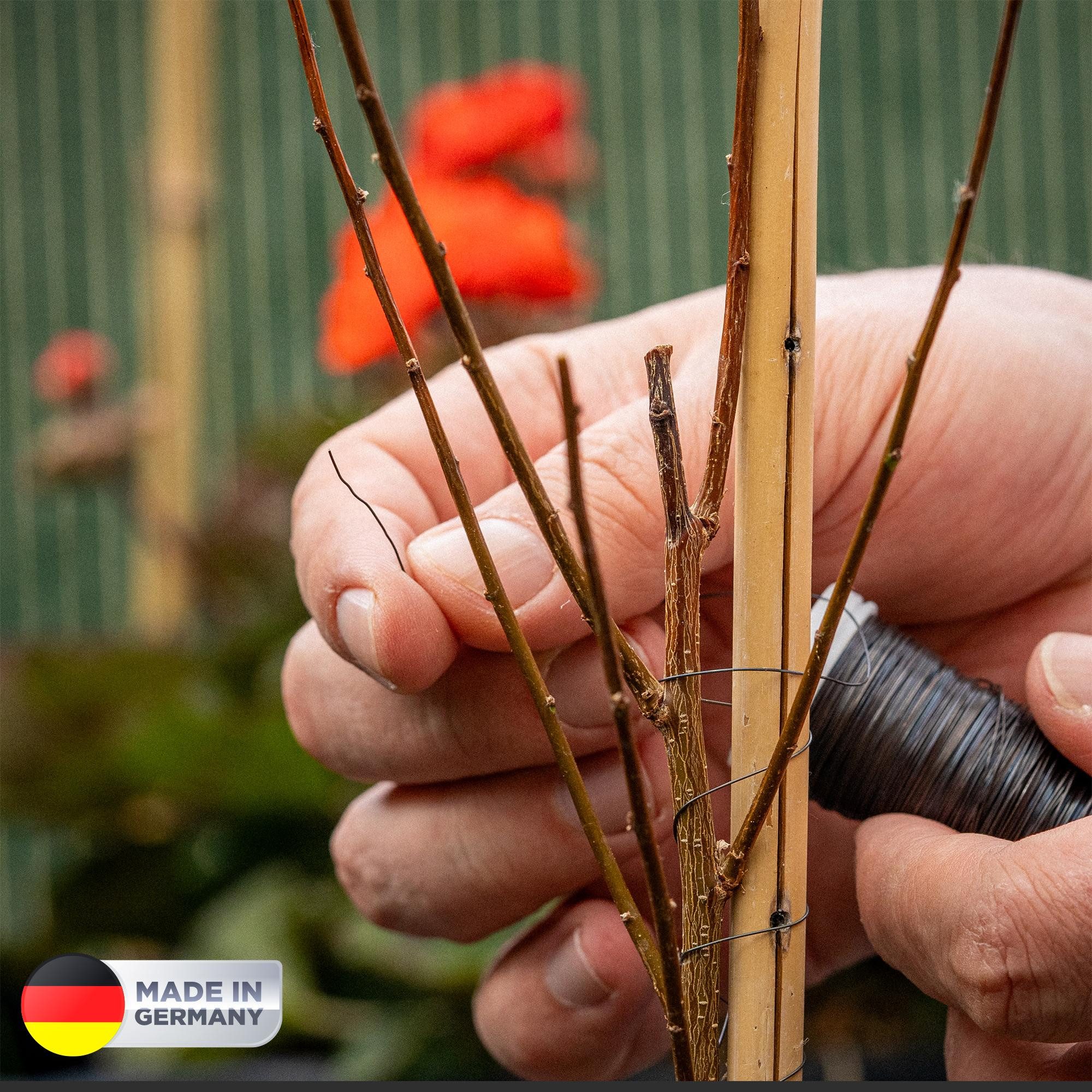 ECENCE Bindedraht 3x Myrtendraht geglüht aus Eisen Blumenbindedraht