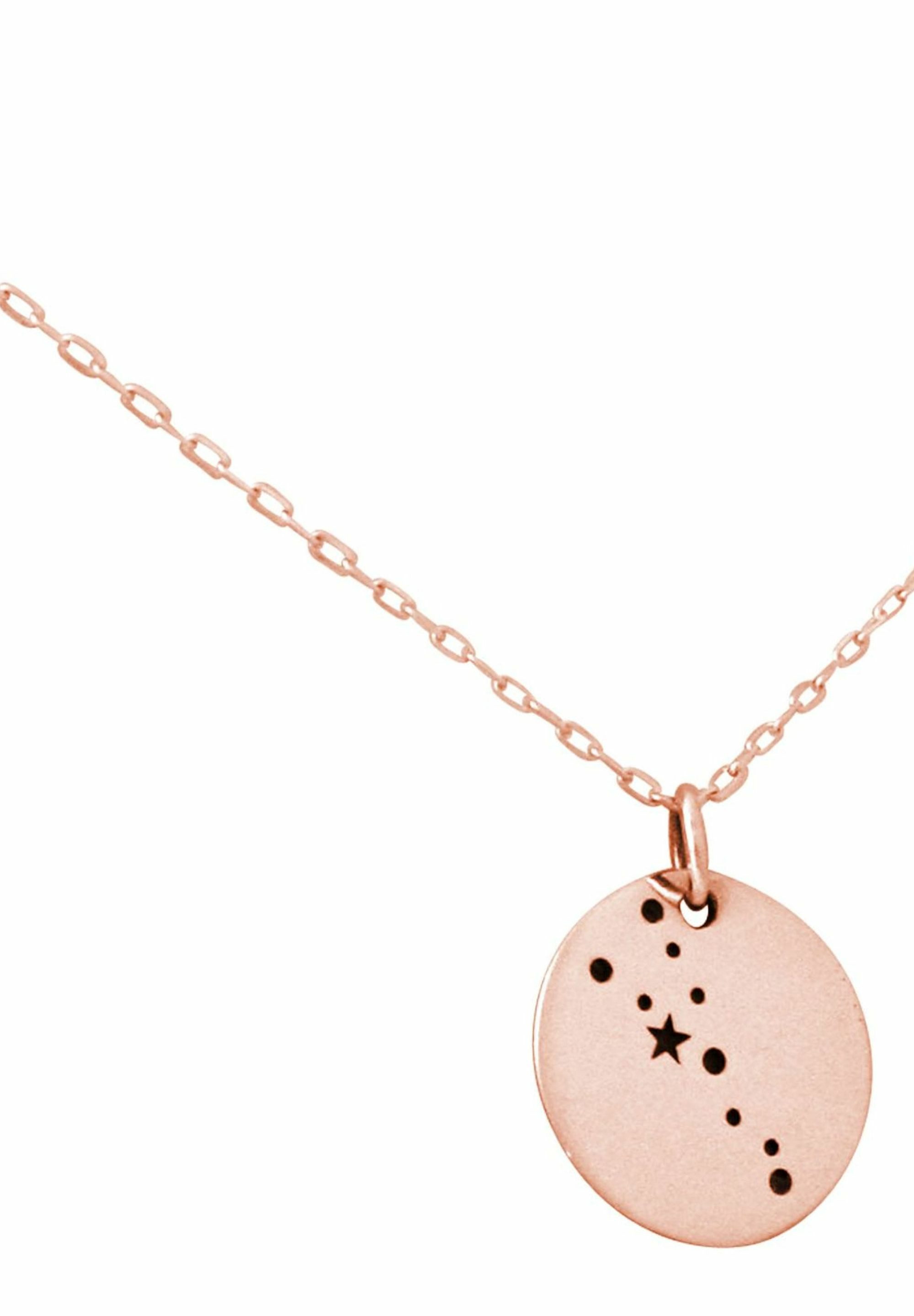 Gemshine Kette mit Anhänger Horoskop Sternzeichen Taurus Stier, 925 Silber, Made in Spain