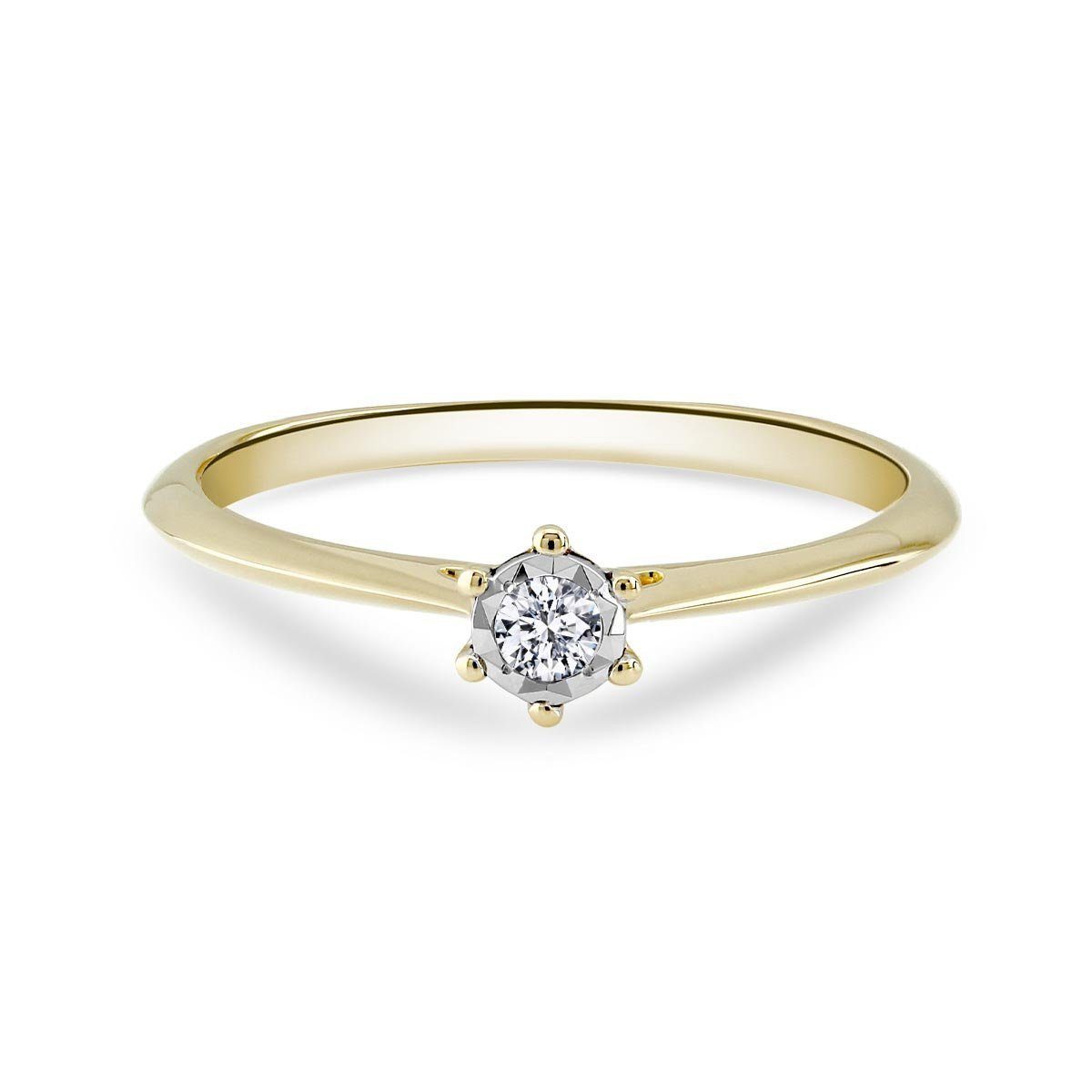 Adam & Eve Verlobungsring "AE22" Brillant Gelbgold oder Weißgold 0,06 ct. o günstig online kaufen