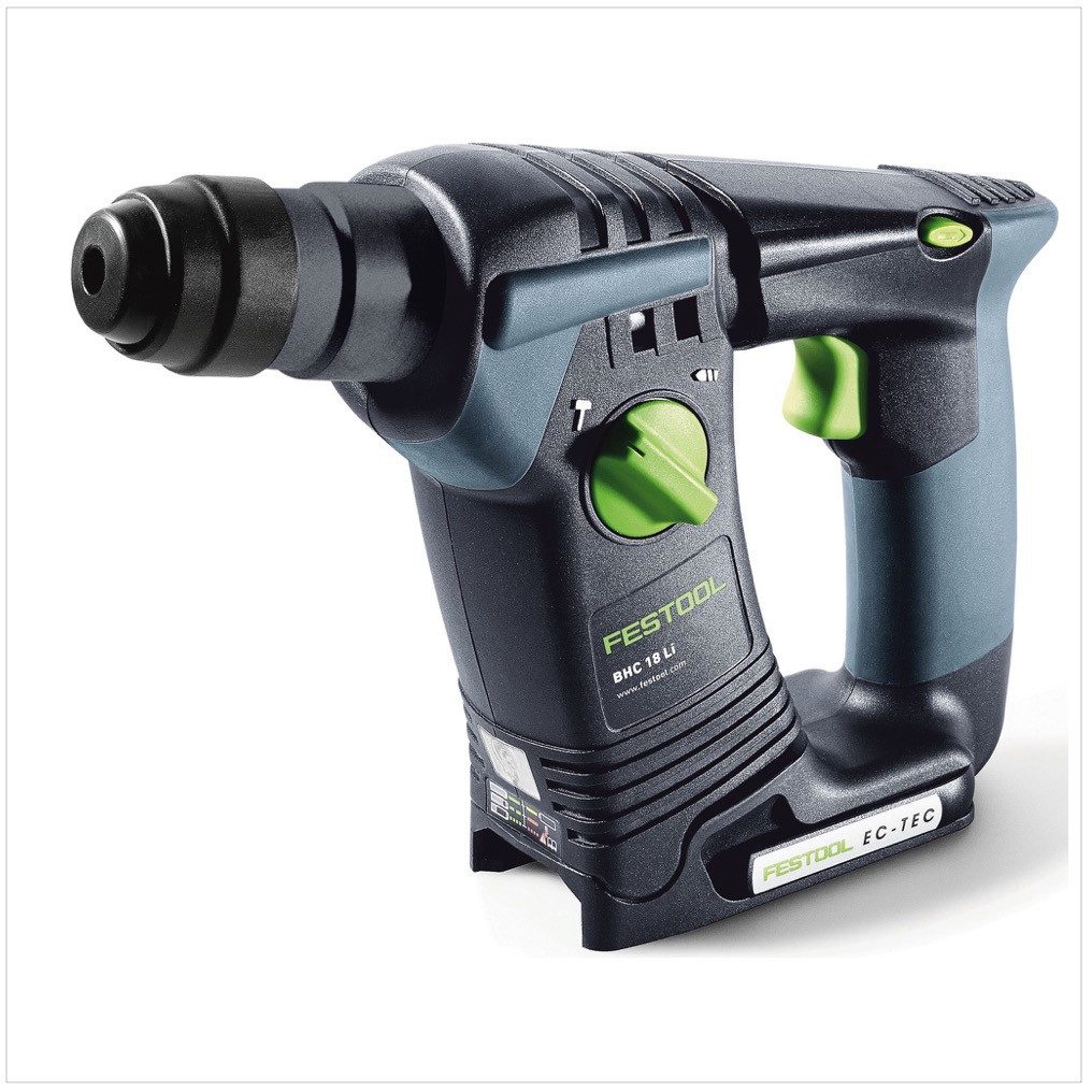 FESTOOL Akku-Bohrhammer BHC 18 Li-Basic Akku Bohrhammer 18V (574723) 25Nm Brushless Solo