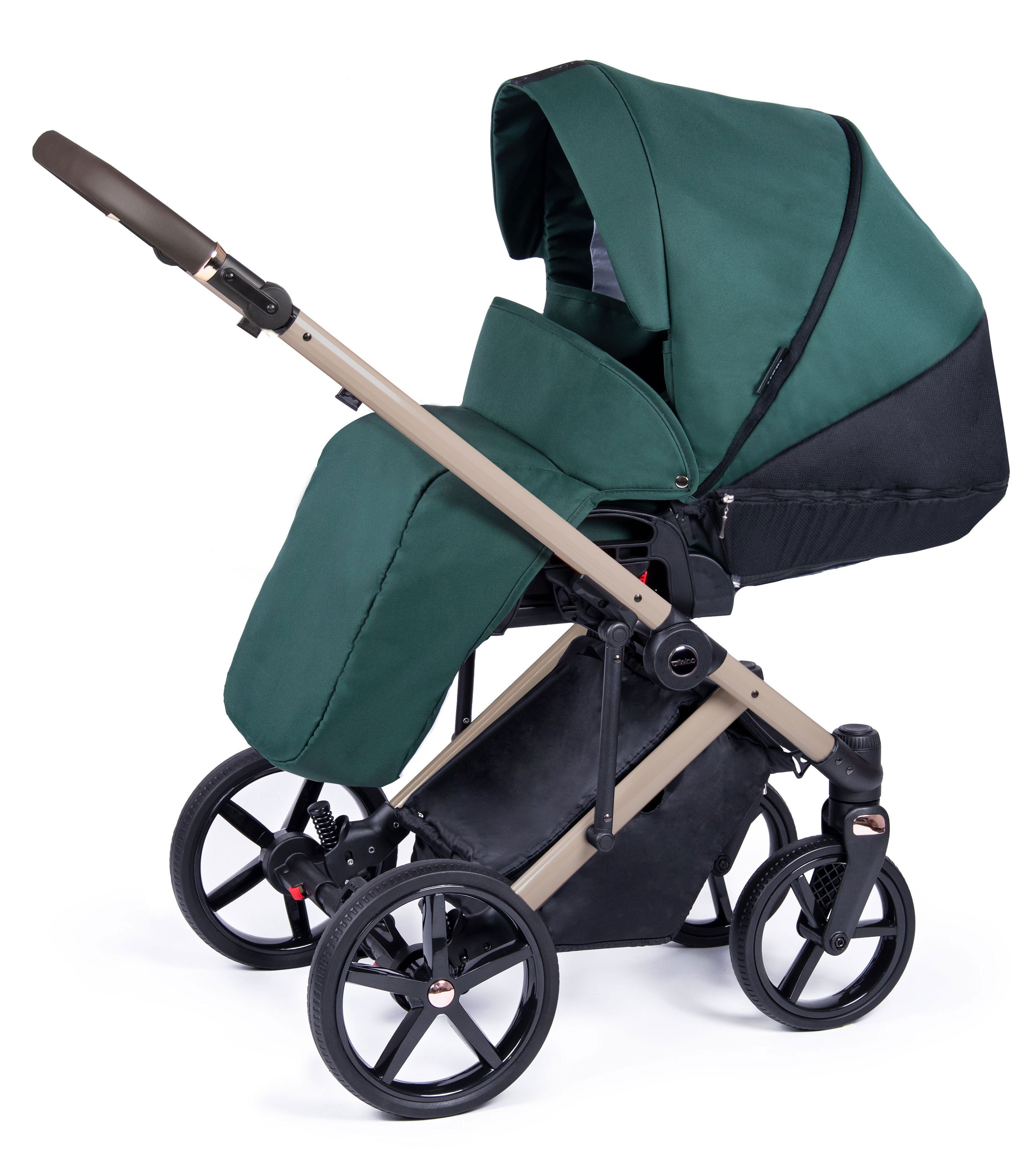 Gestell 15 1 in 3 - in Kinderwagen-Set Petrol babies-on-wheels = Teile Fado - Designs 24 Kombi-Kinderwagen beige