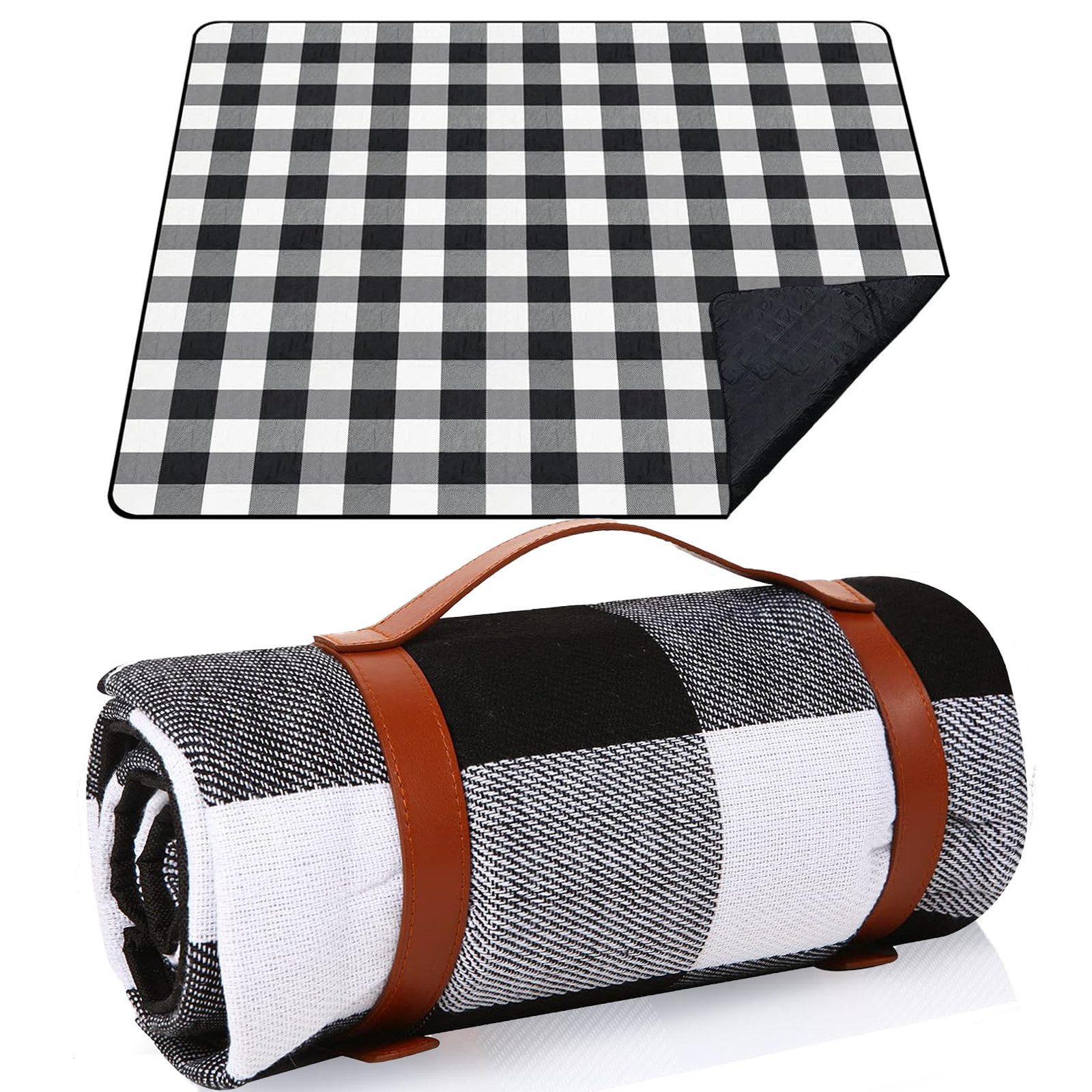 Picknickdecke 200 x 150CM Stranddecke Campingdecke,Tragbare Waschbar Strandunterlage