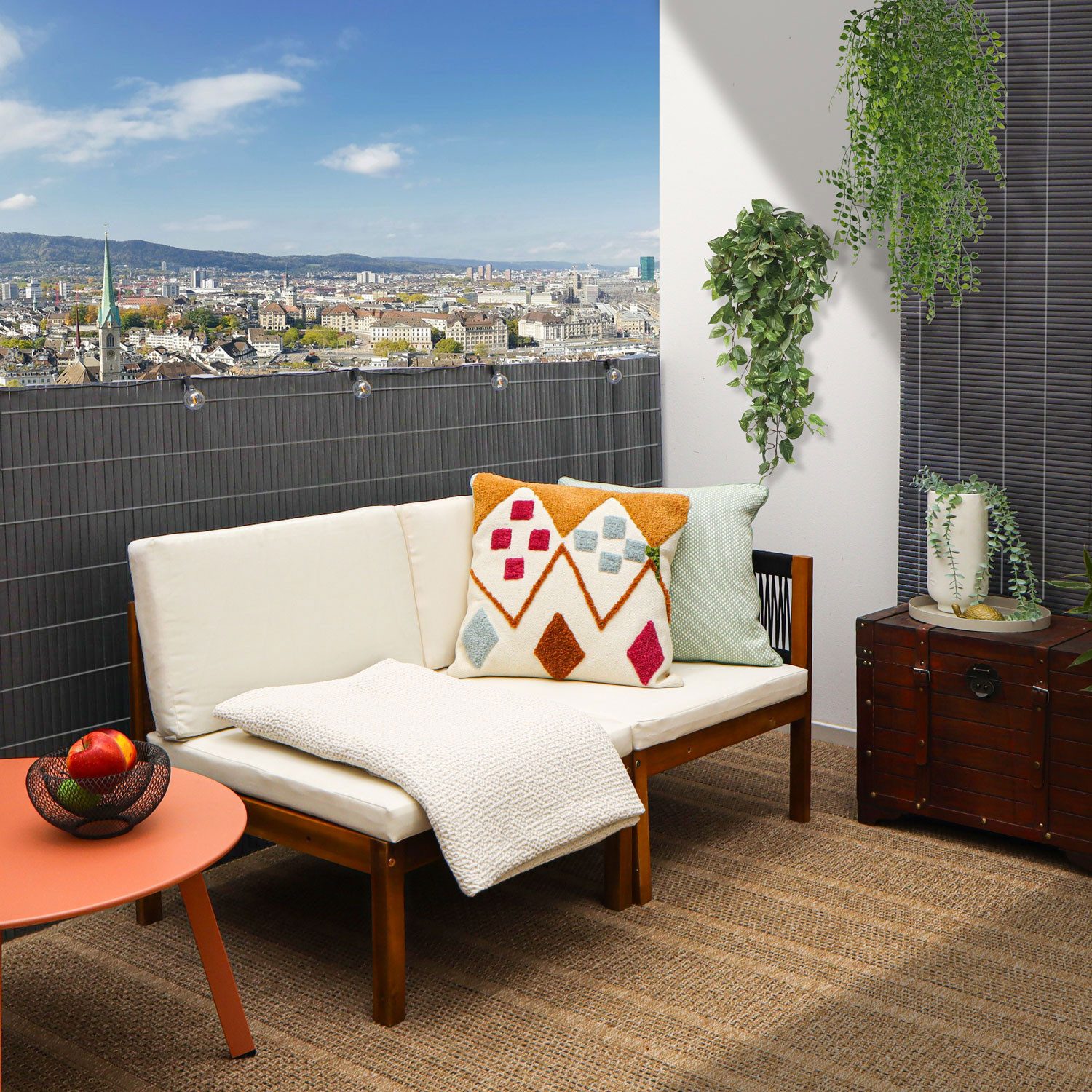 urfence Sichtschutzzaunmatten 90x300 Sichtschutz Balkon - günstig online kaufen