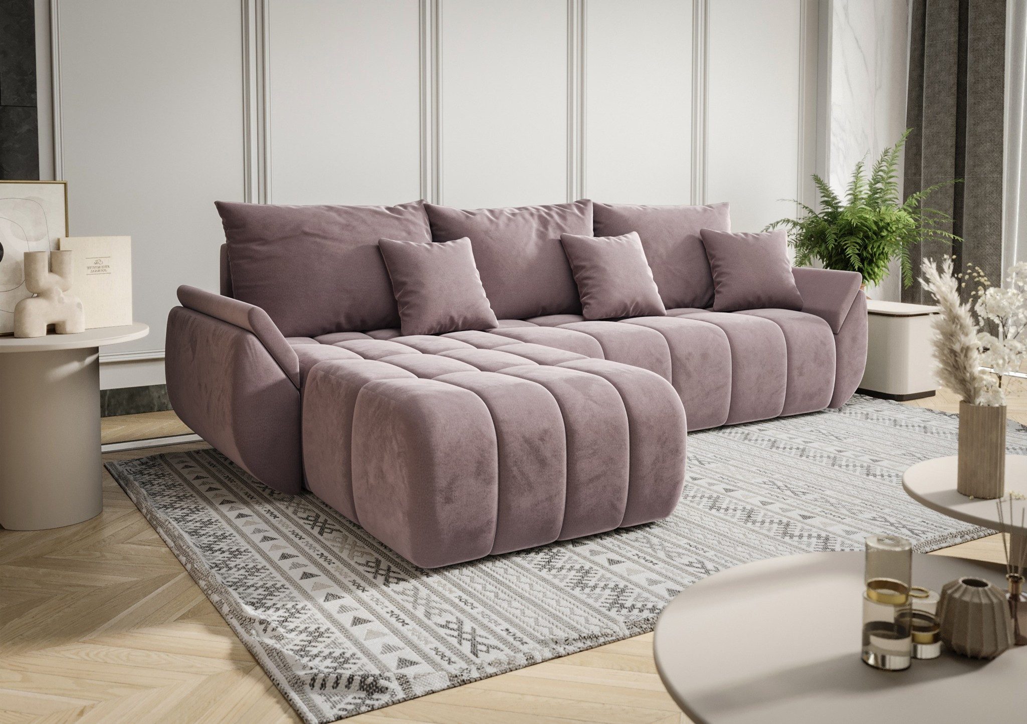 Fun Möbel Ecksofa Schlafsofa Sofa OSAKA günstig online kaufen